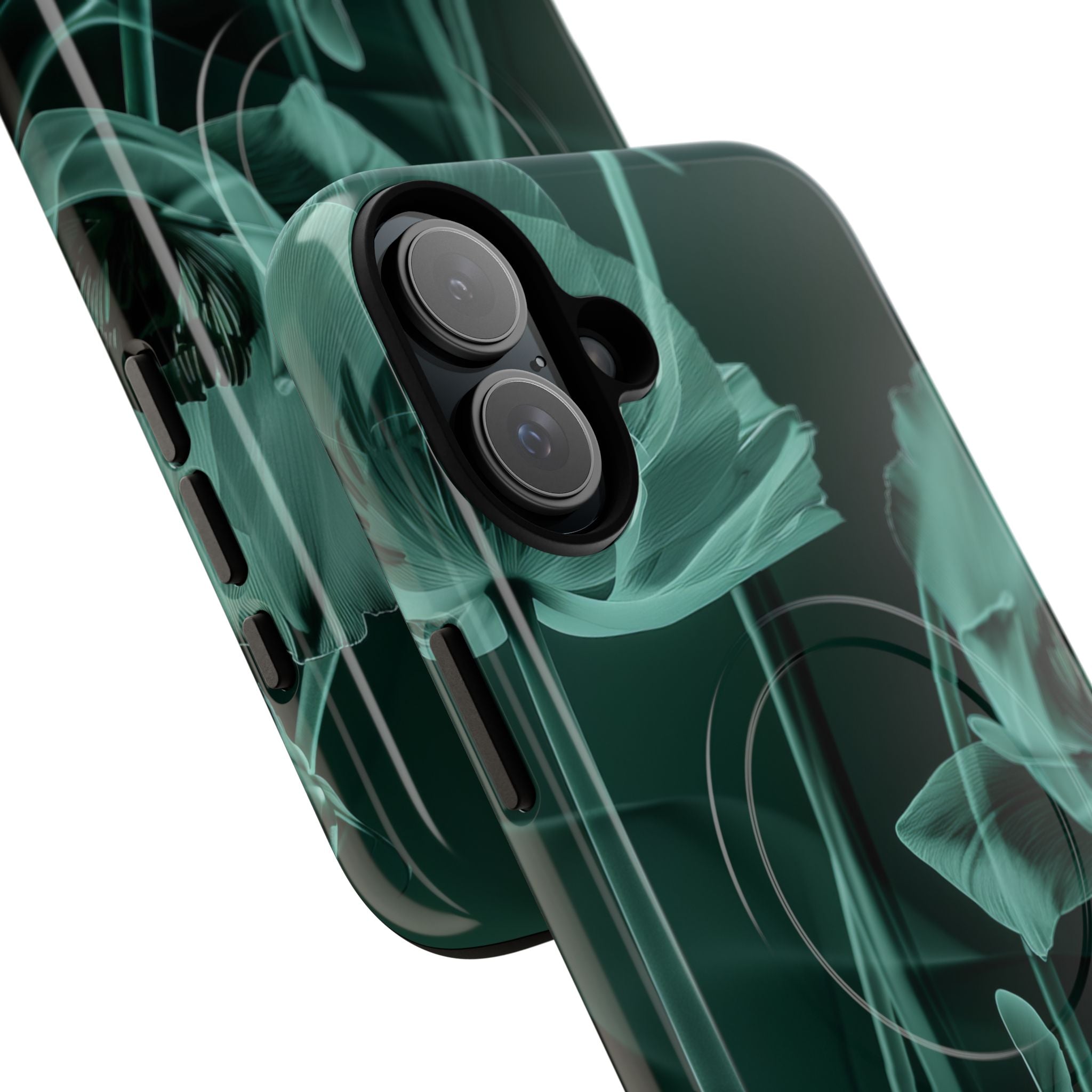 Teal Bloom Radiance iPhone 16 - Tough+