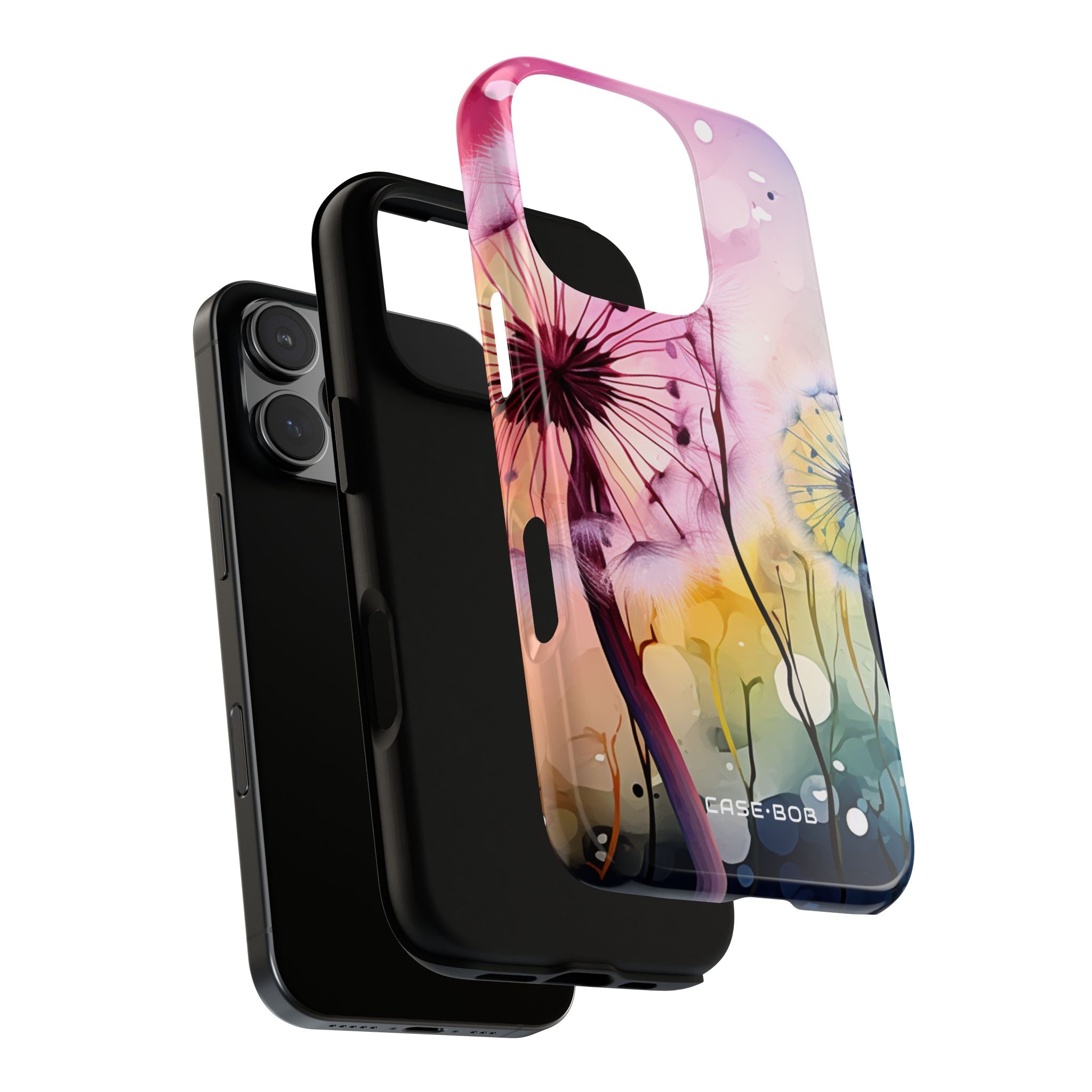 Pink Dandelion Glow iPhone 16 Pro Case - Tough