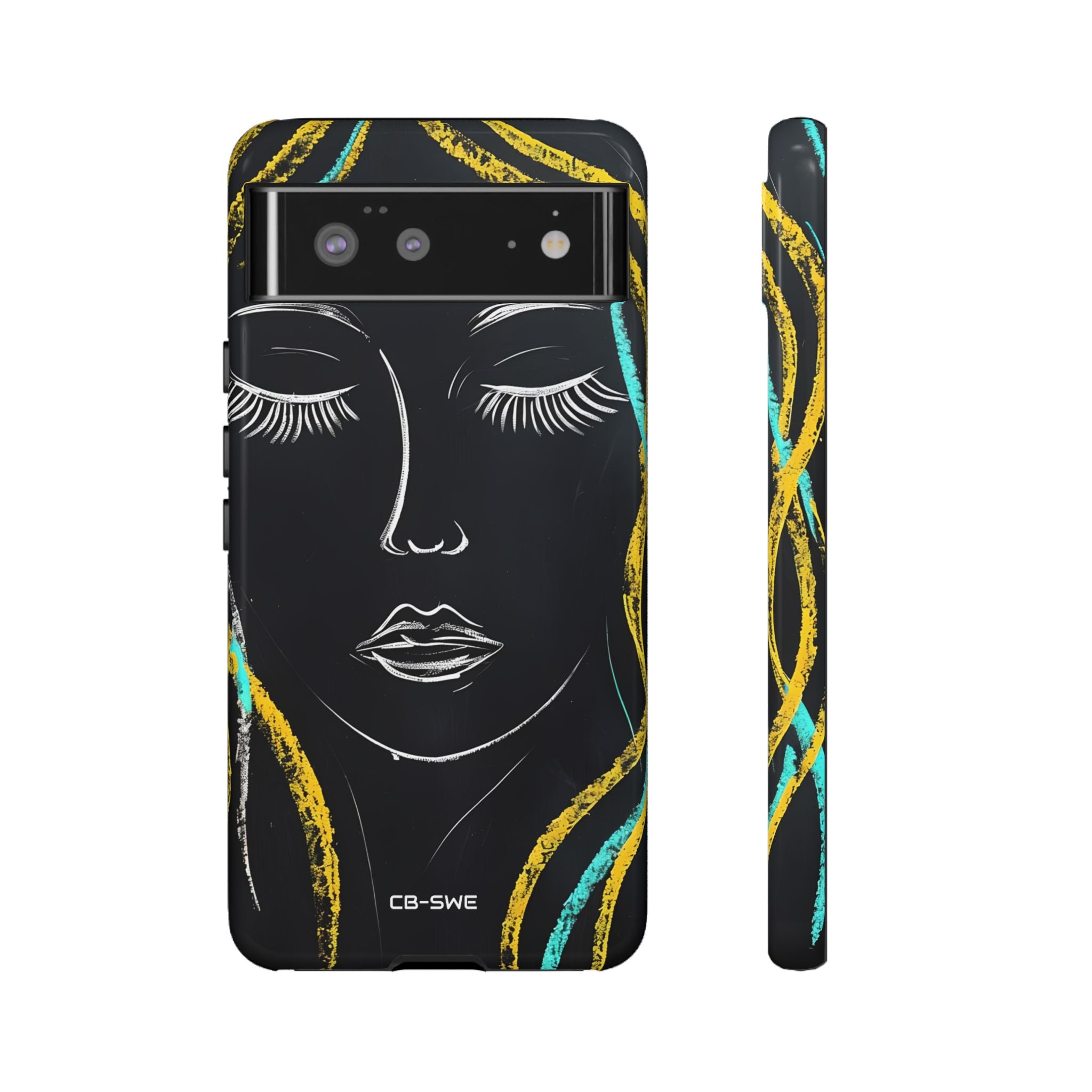 Vivid Minimalist Portrait - Google Pixel Case