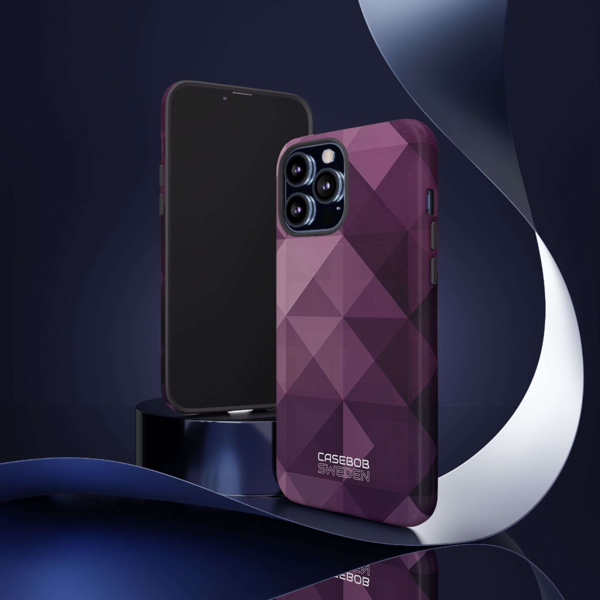 Purple Geometric Mosaic iPhone 13 - Tough