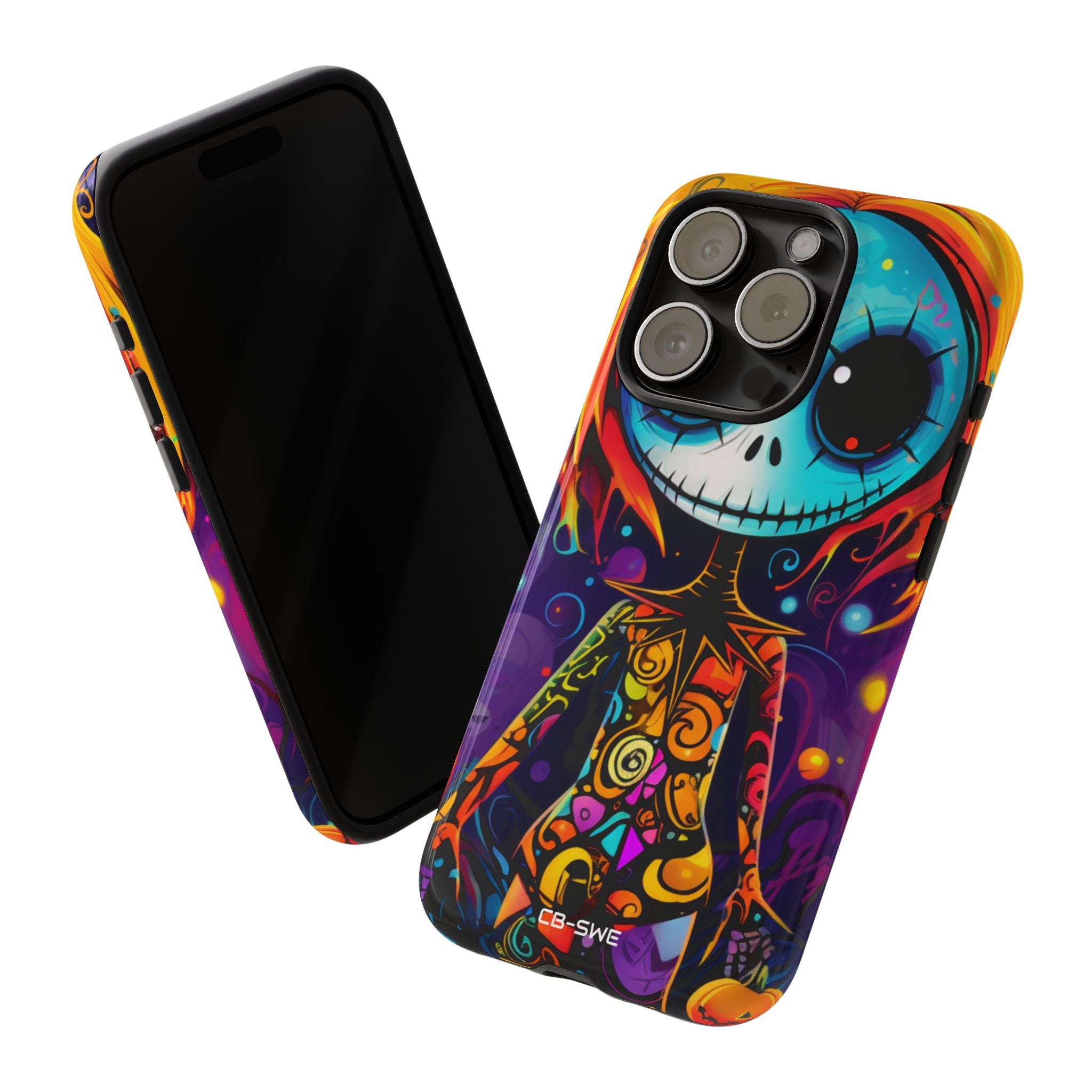 Skeletal Figure Laughs - iPhone Case