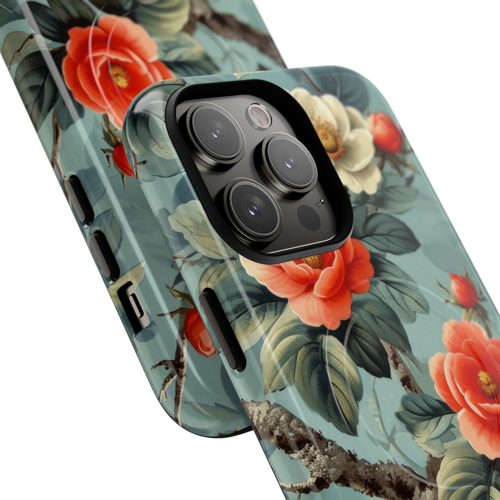 Coral Blossom Tapestry iPhone 14 - Tough+