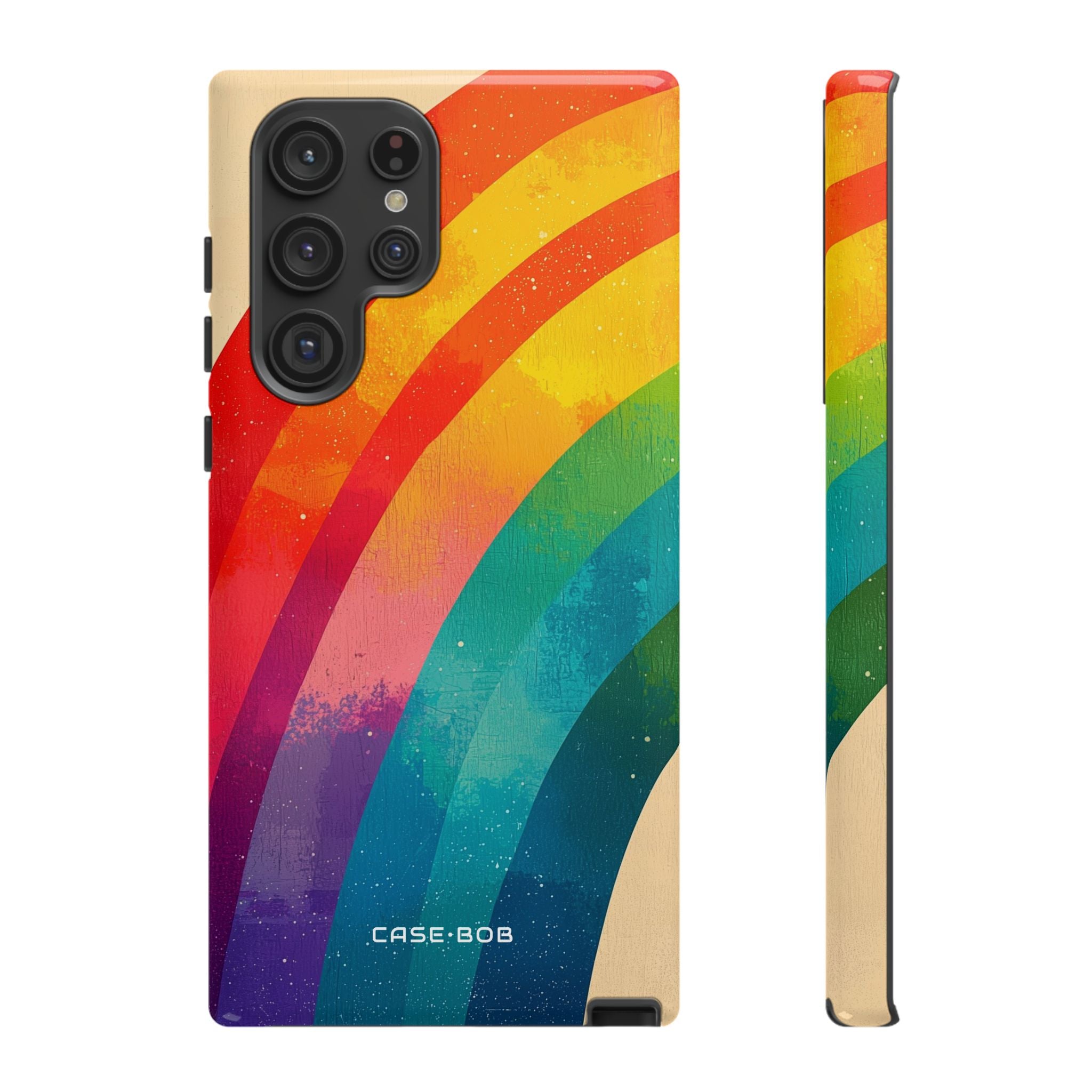 Textured Rainbow Arc Samsung S22 Ultra Case - Tough
