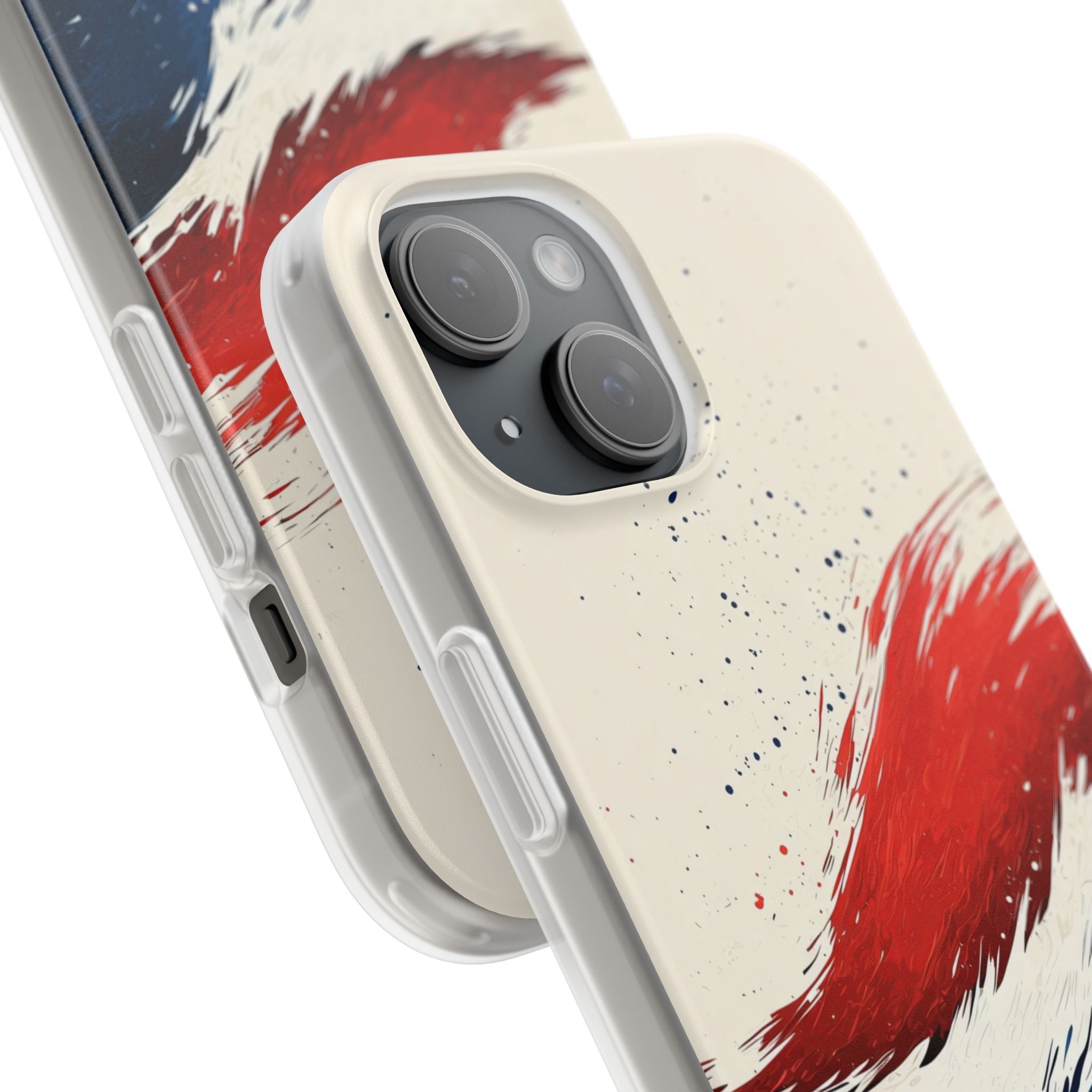 Red Surge iPhone 15 Case - Soft