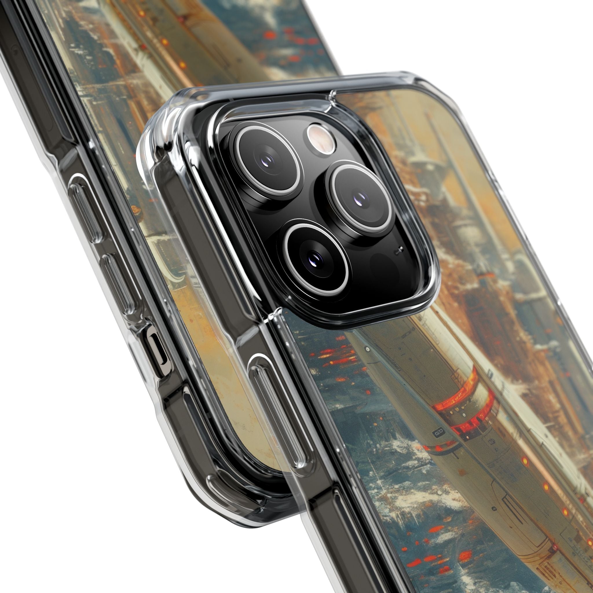Futuristic Forest Voyage iPhone 14 - Impact Clear+