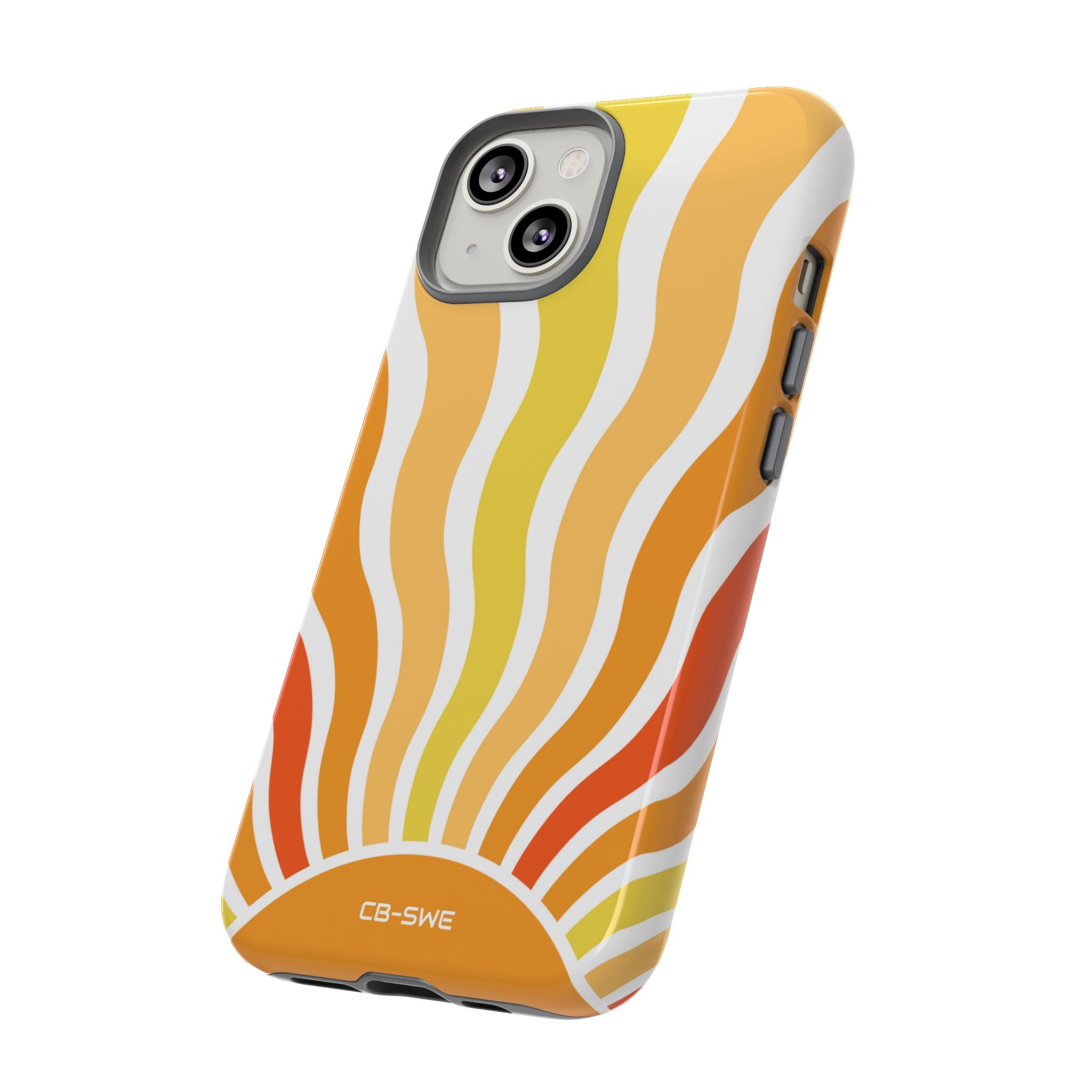 Retro Sunshine Waves - iPhone Case
