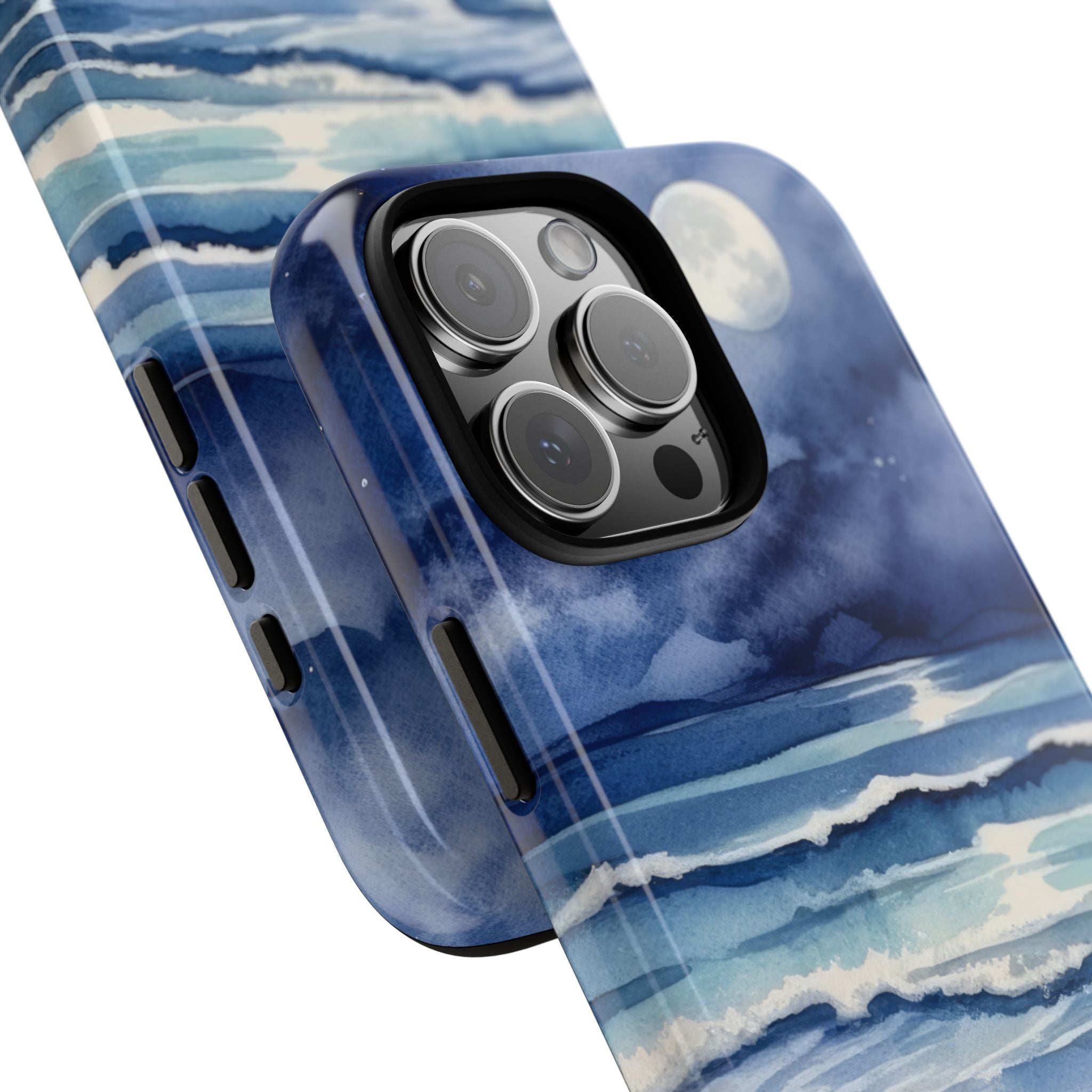 Moonlight Reflects Waves - iPhone Case