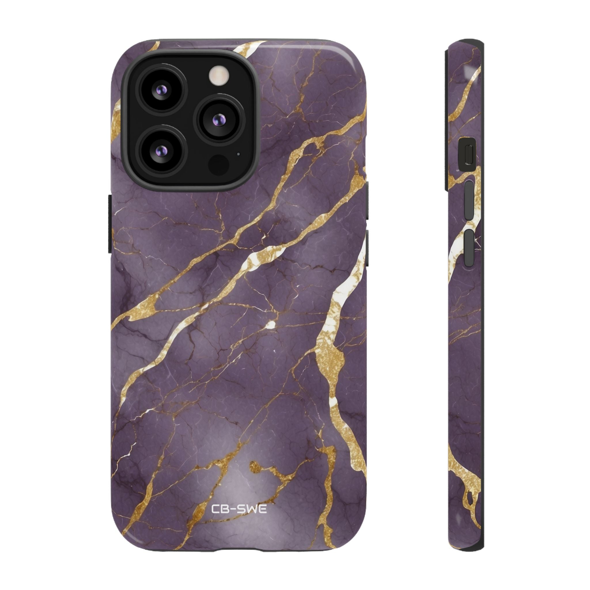 Golden Veins Flowing - iPhone Case