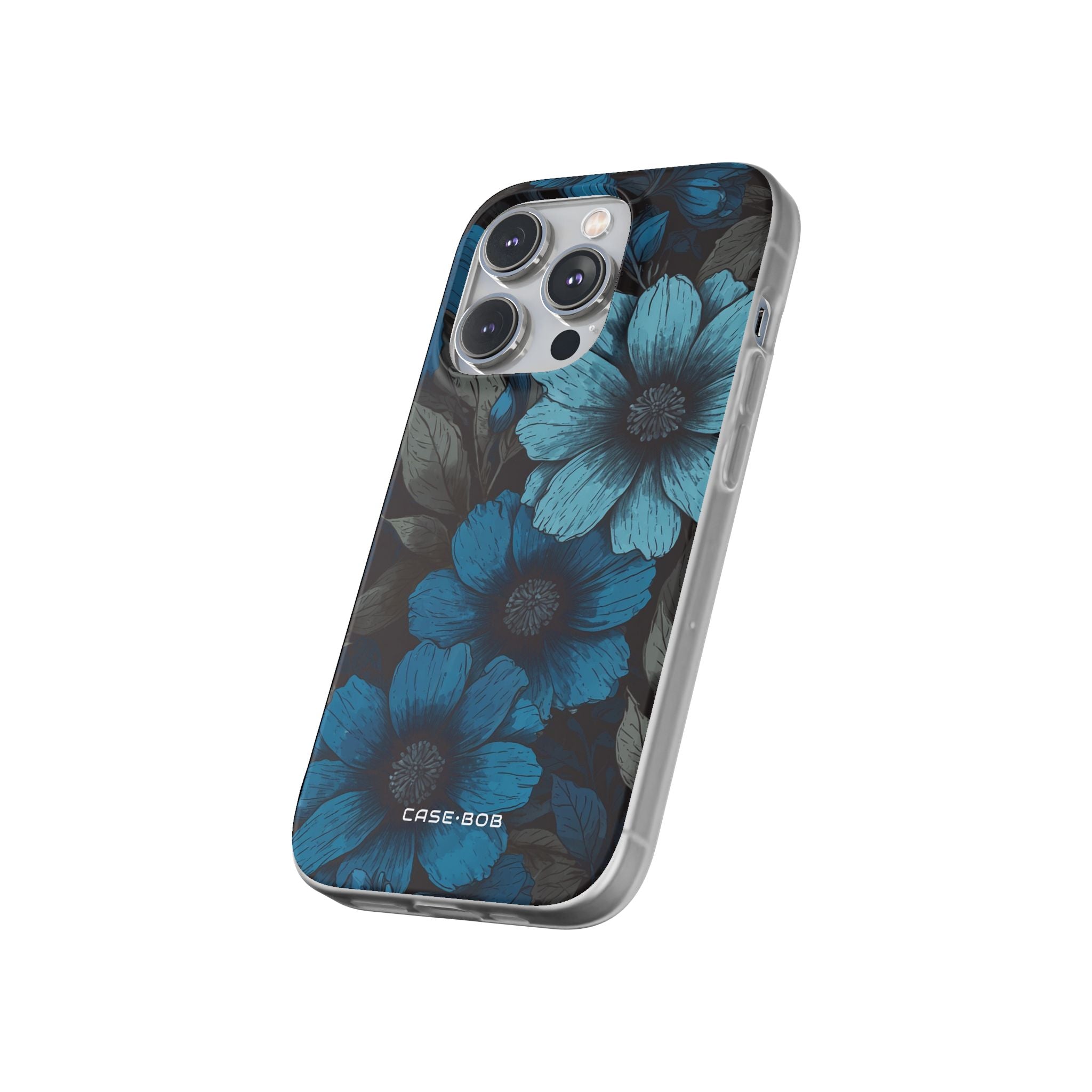 Blue Petal Radiance iPhone 14 Pro Case - Soft