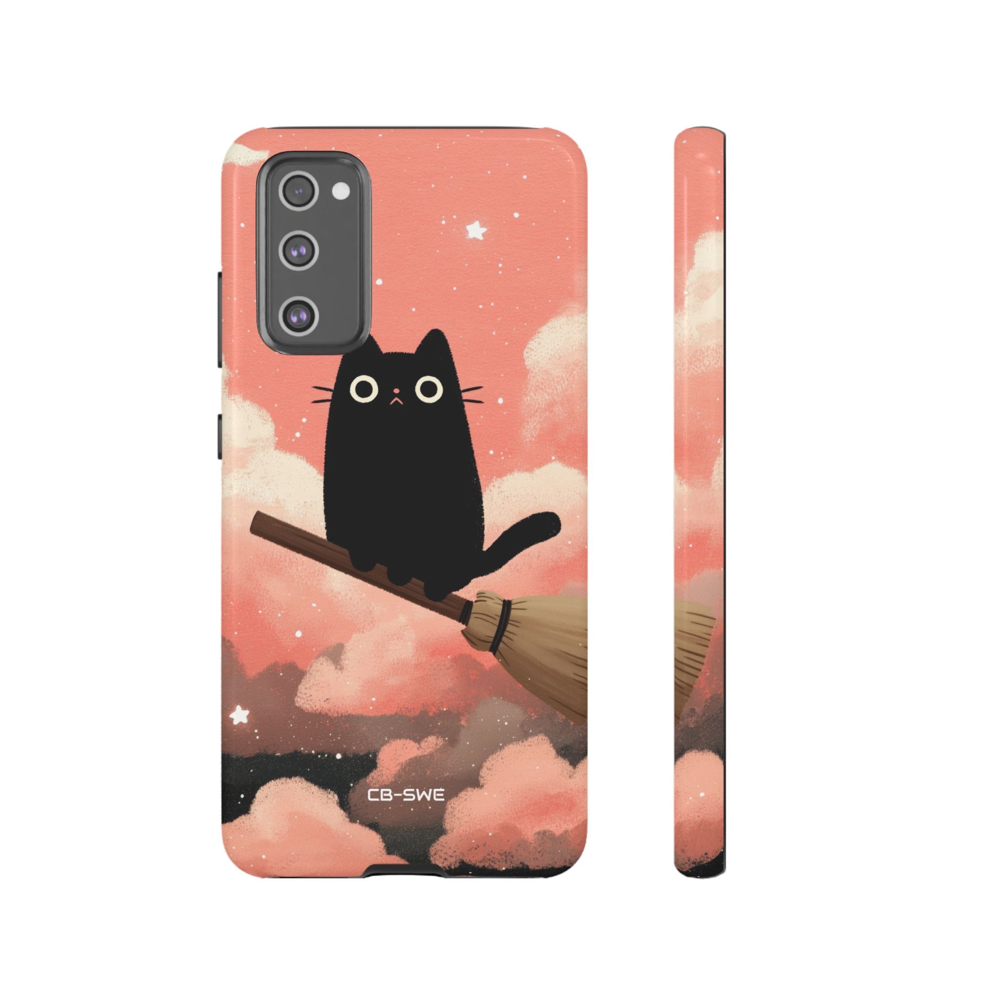 Cat Rides Broom - Samsung Case