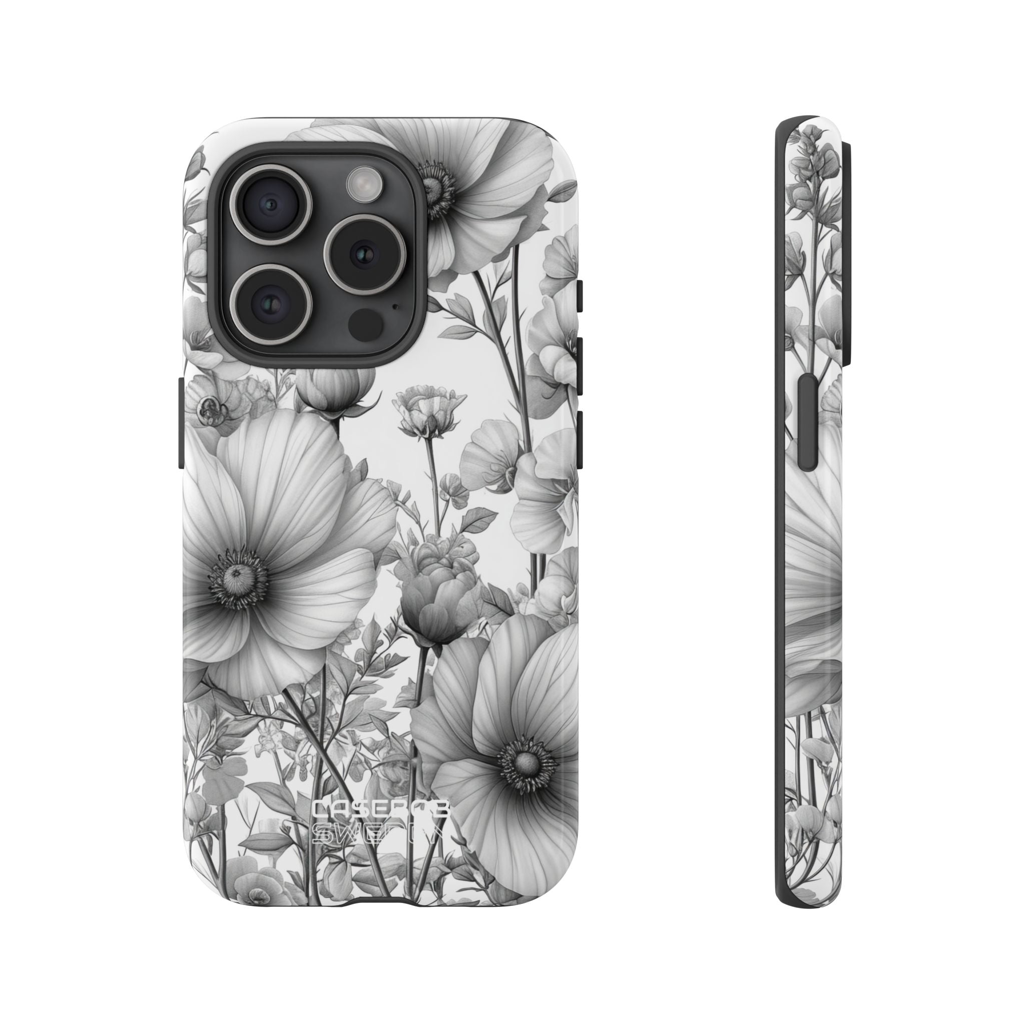 Vintage Floral Etching iPhone 15 - Robust