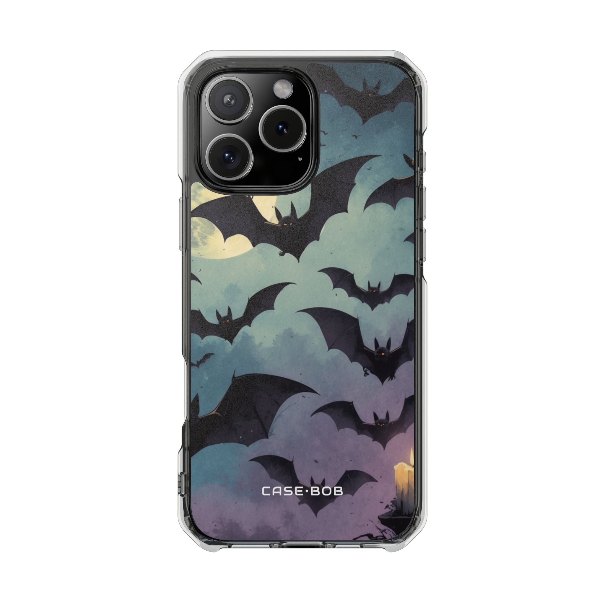 Glowing Bat Swarm iPhone 16 Pro Max Case - Impact