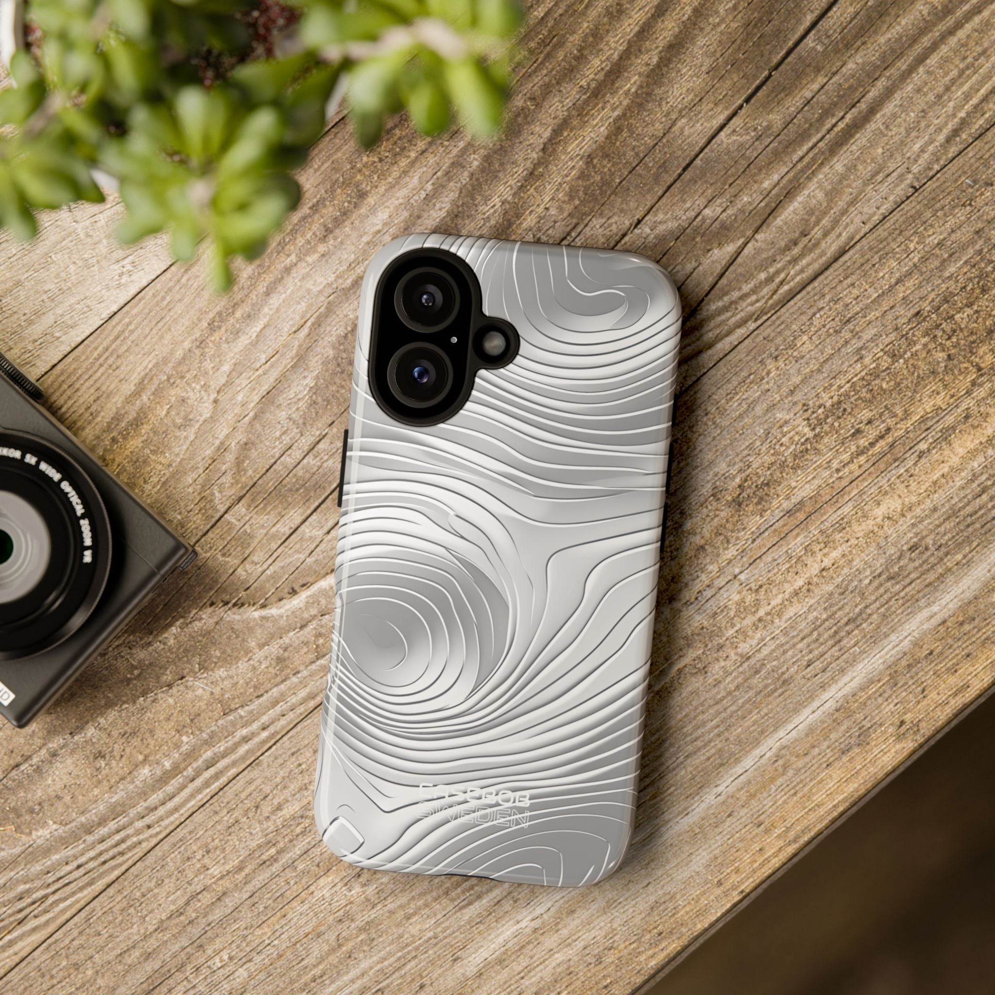 Linee Fluide Monocromatiche iPhone 16 - Tough