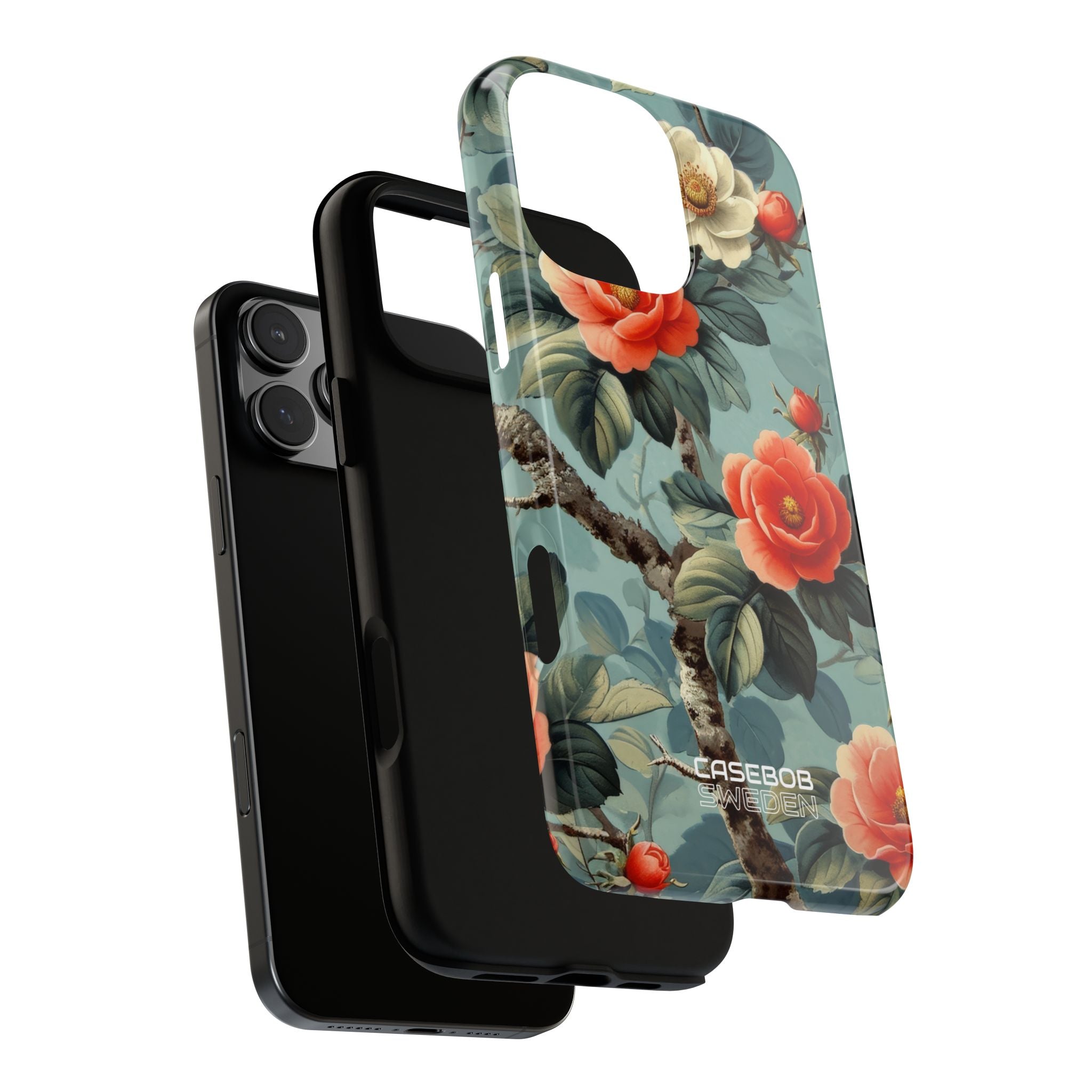 Coral Blossom Tapestry iPhone 16 - Tough