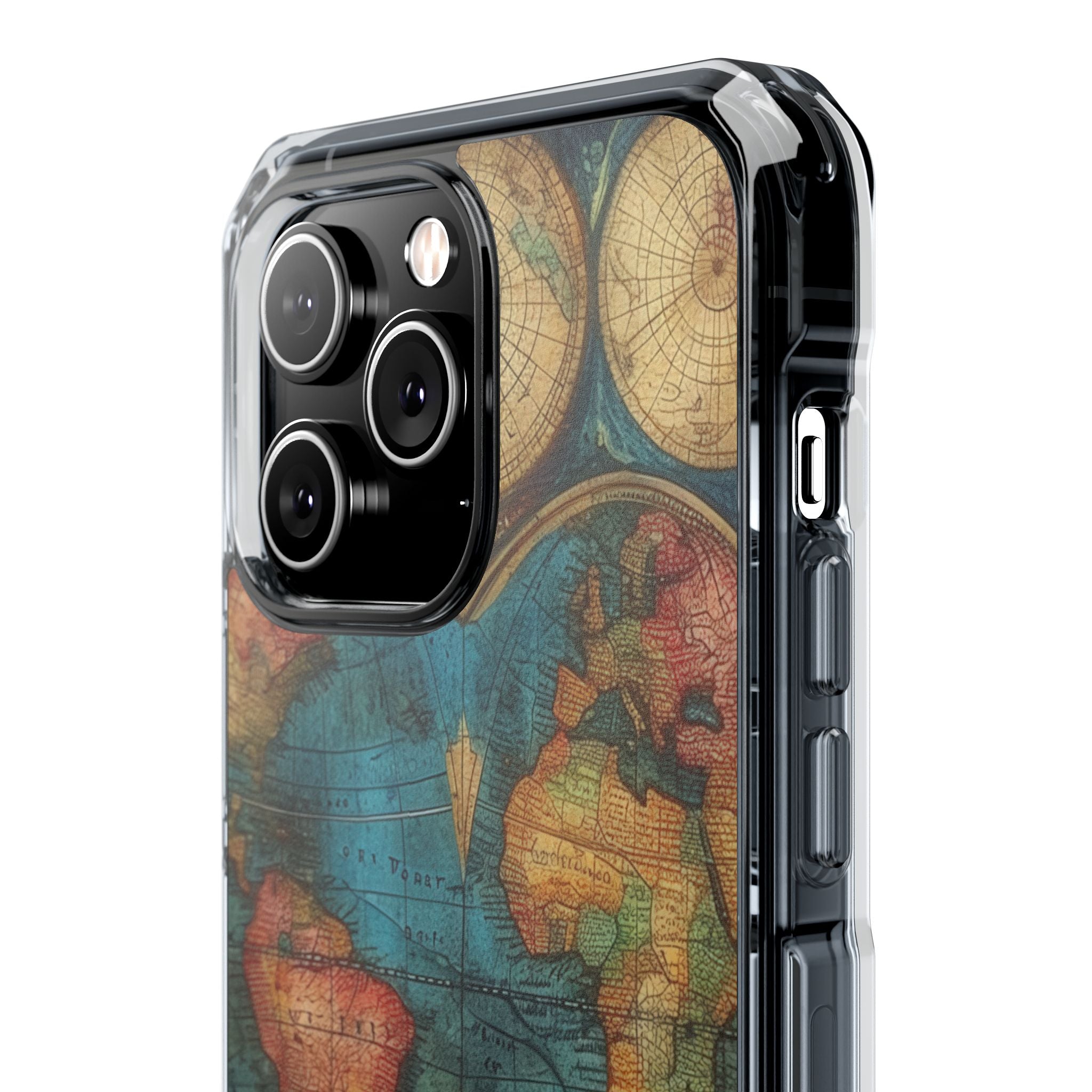 Vintage World Map iPhone 14 - Impact Clear+