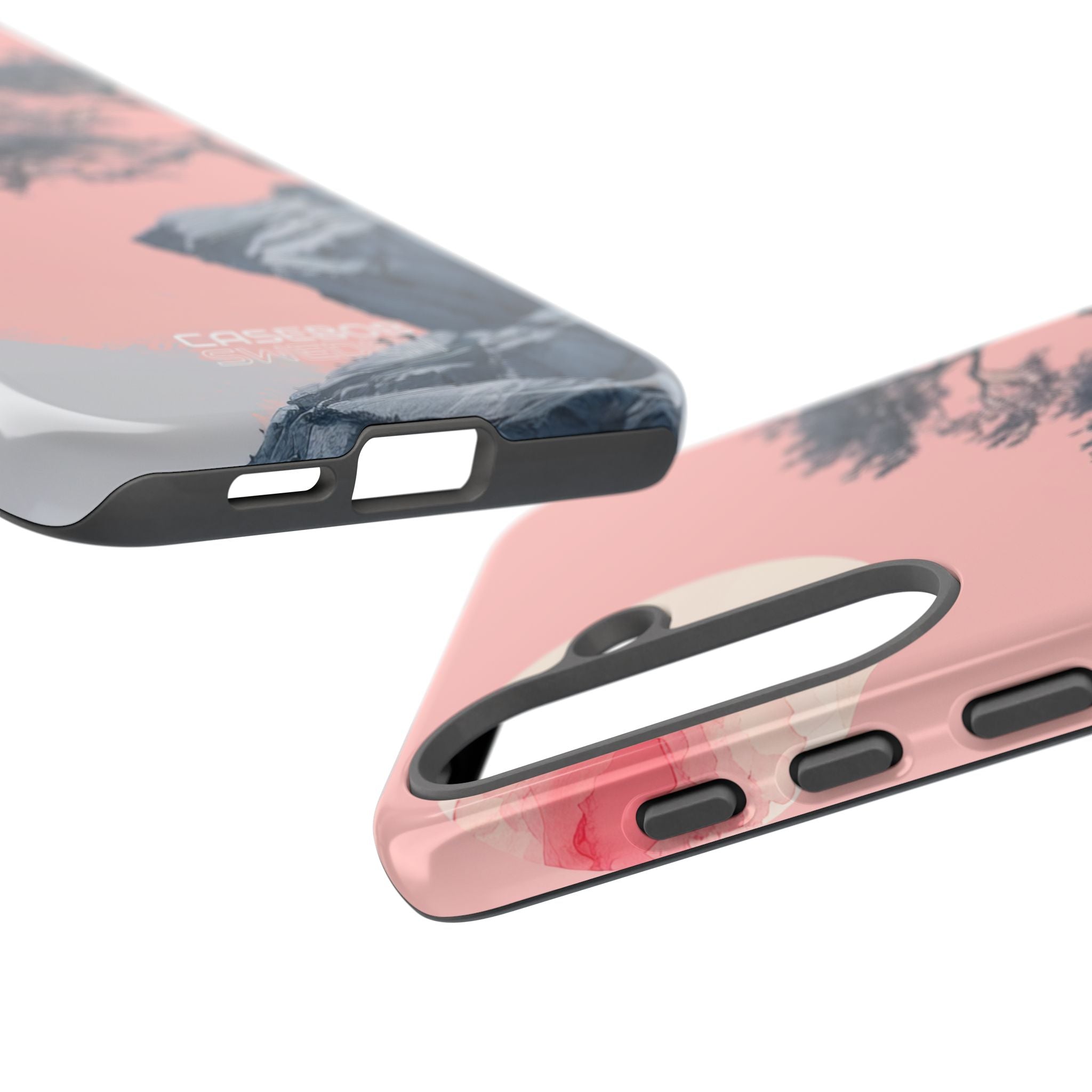 Solitudine sulla scogliera rosa Samsung S25 - Tough