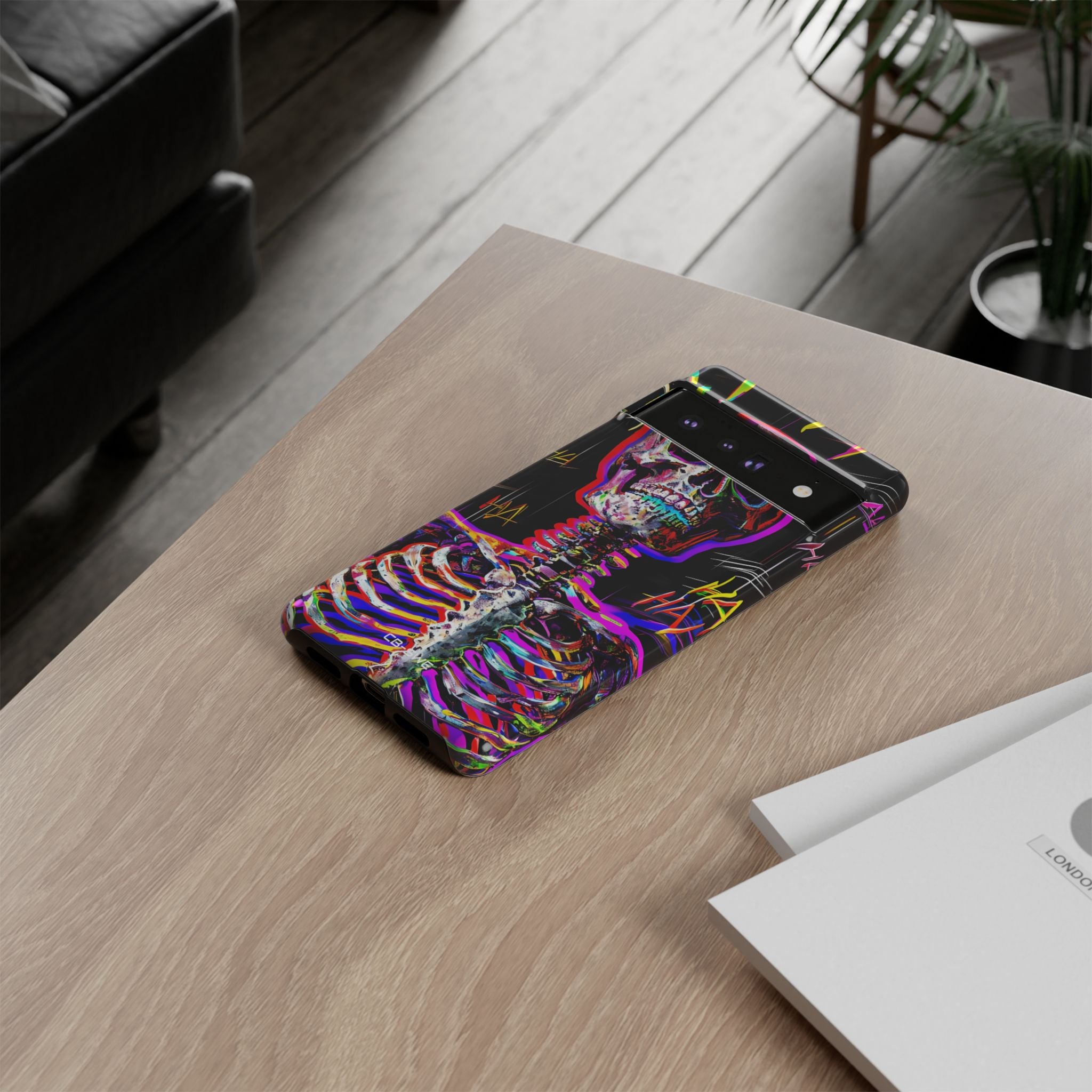 Neon Skeleton Chaos - Google Pixel Case