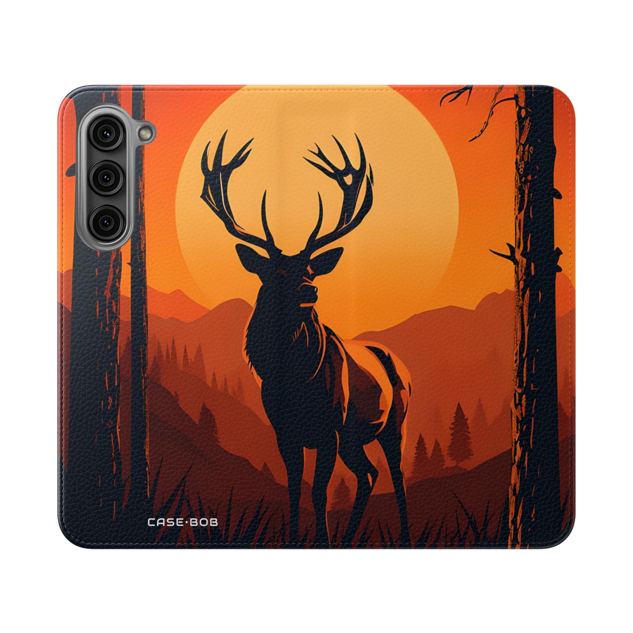 Stag Sunset - Samsung S23+ Case - Lompakko
