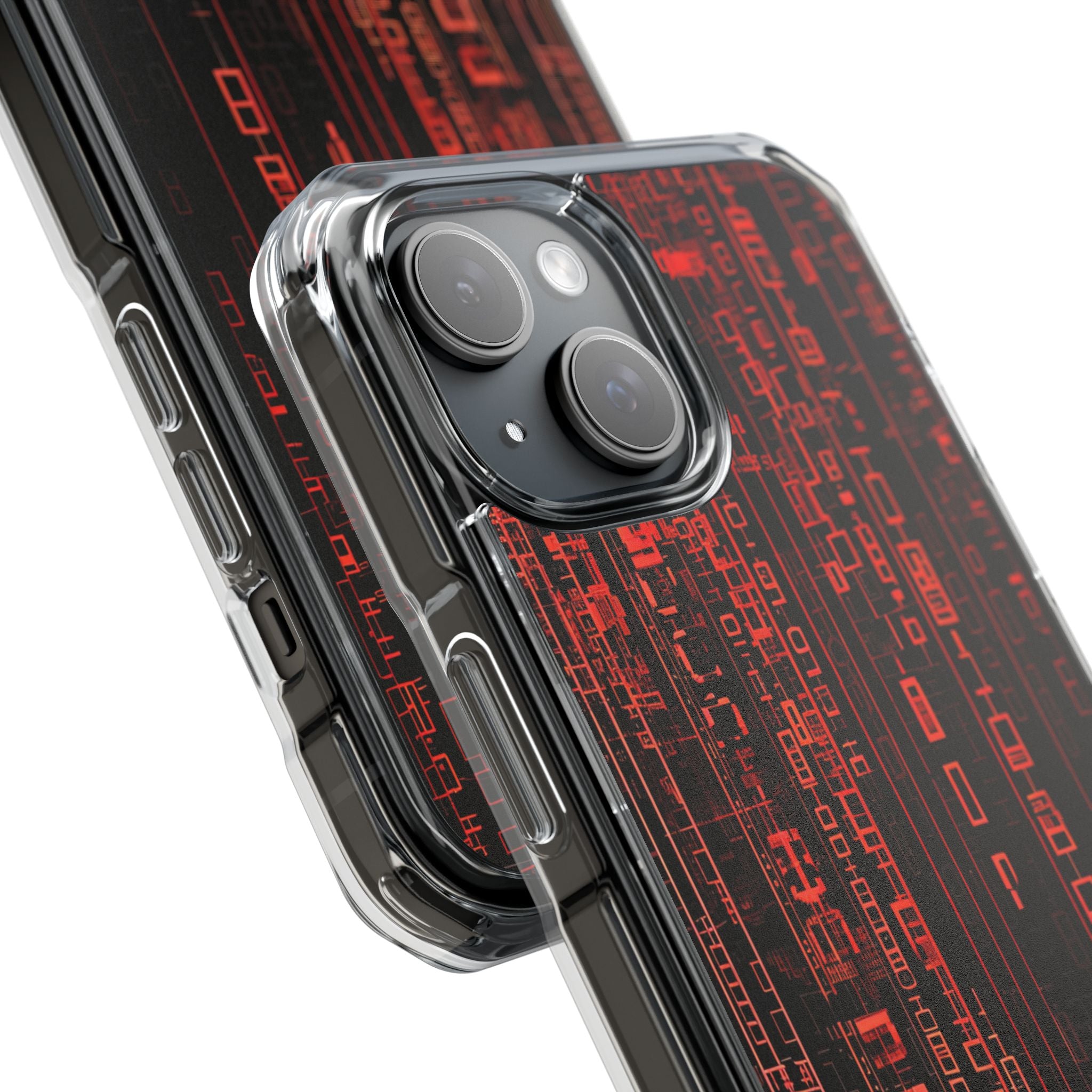 Neon Circuit Dreams iPhone 15 - Impact Clear+
