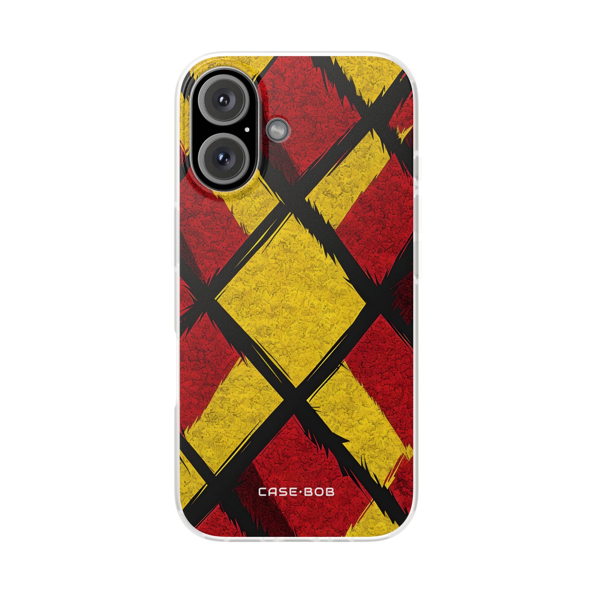 Cracked Diamond Grid iPhone 16 - Soft Case