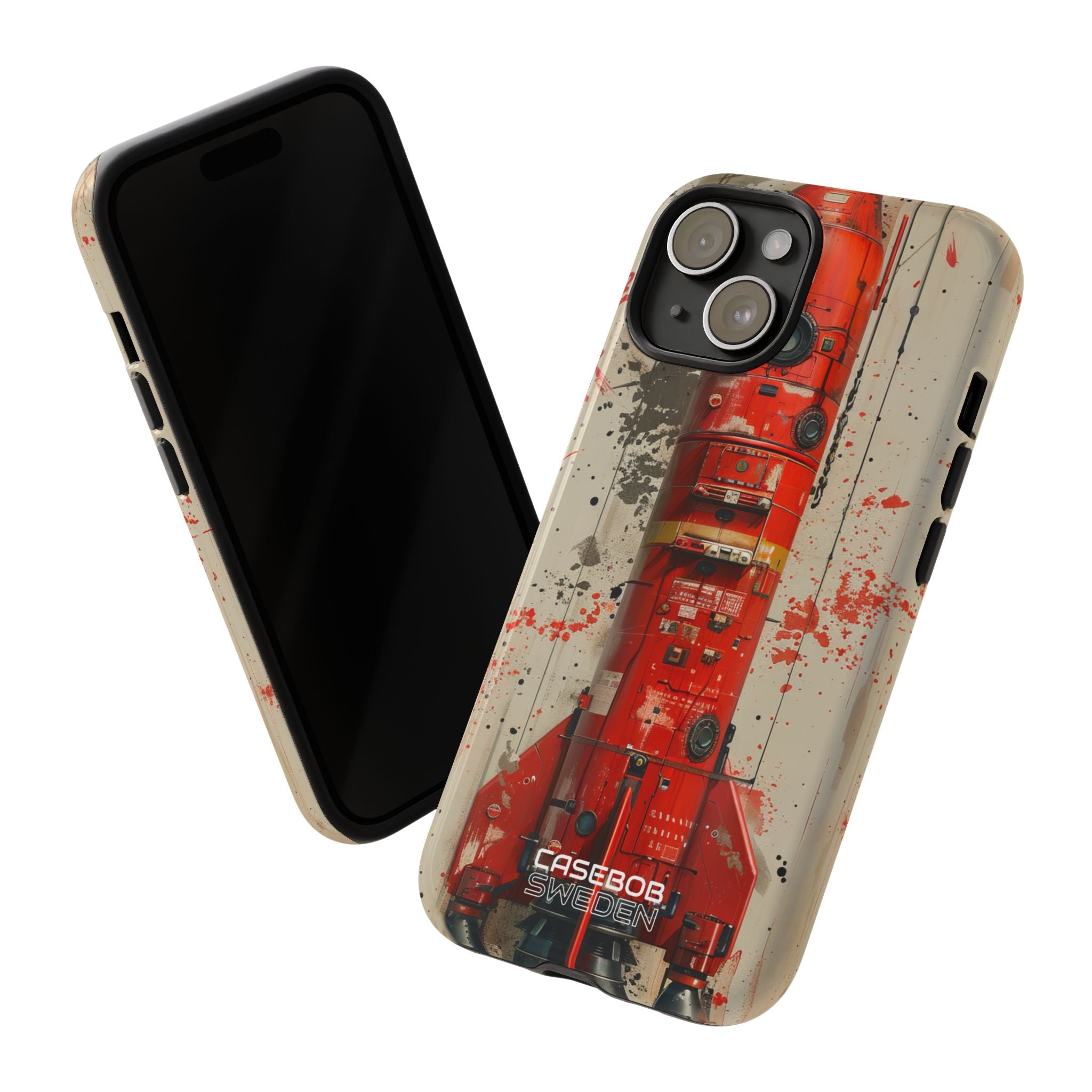 Crimson Rocket Burst iPhone 15 - Resistente