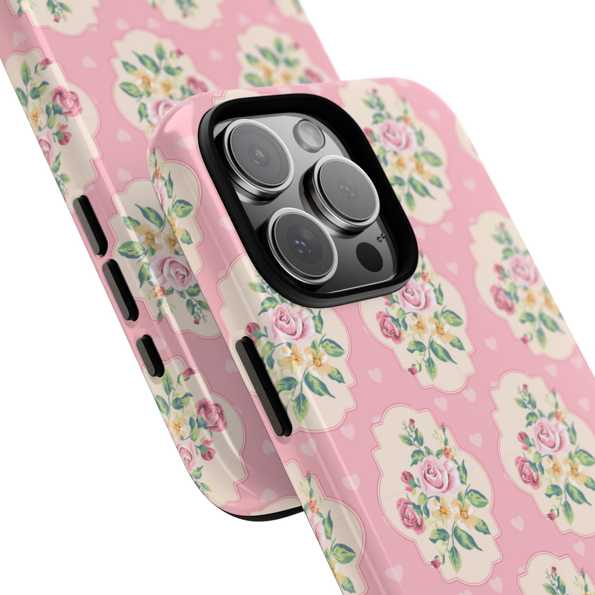 Vintage Floral Romance - iPhone Case