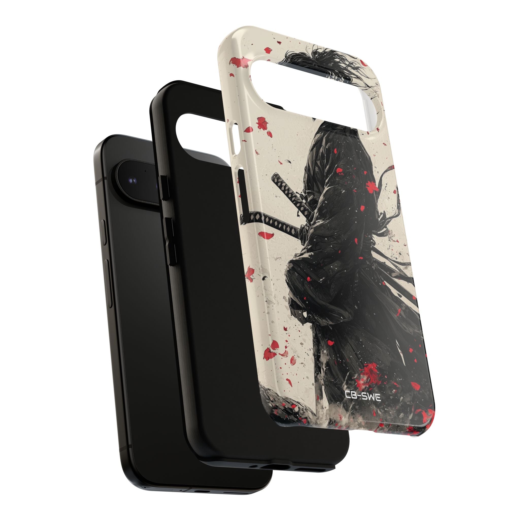 Falling Samurai Petals - Google Pixel Case