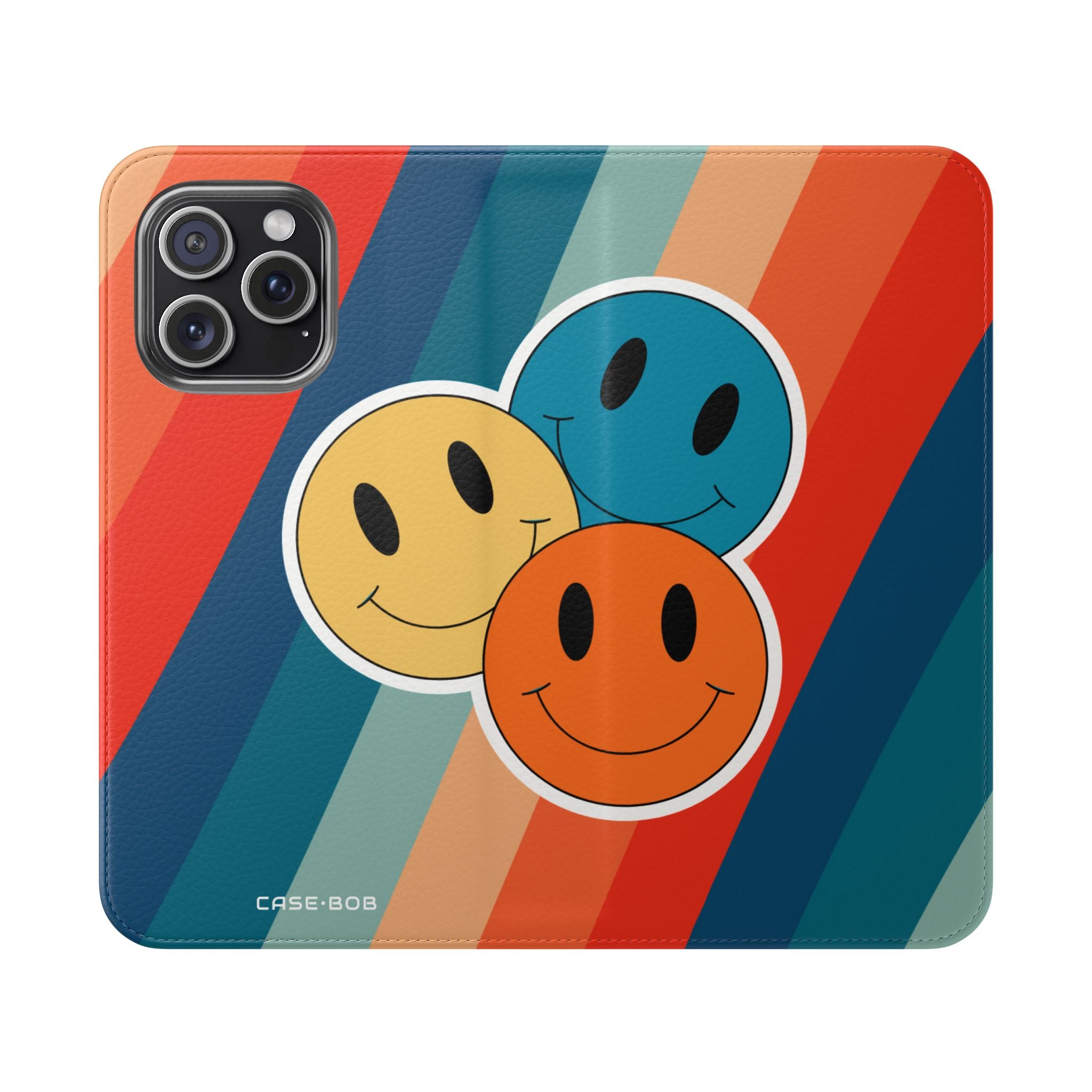 Smiley Trio Radiance - iPhone 15 Pro Max Case - Wallet
