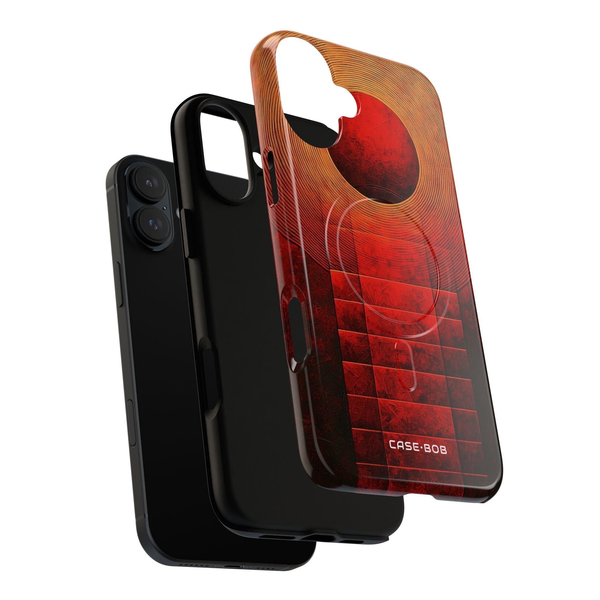 Crimson Orbit iPhone 16 Plus Case - Tough+