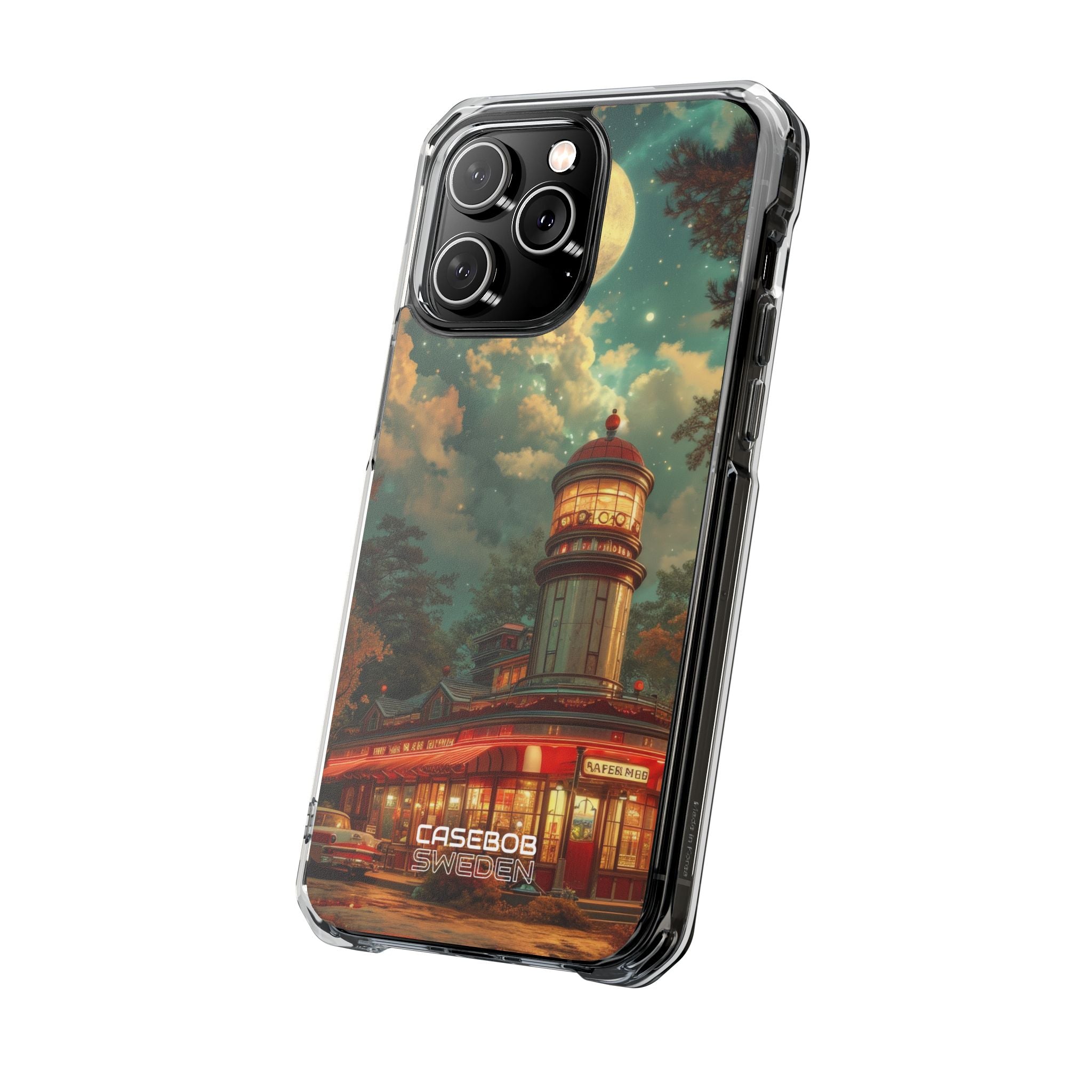 Retro Moonlight Cafe iPhone 14 - Impact Clear+