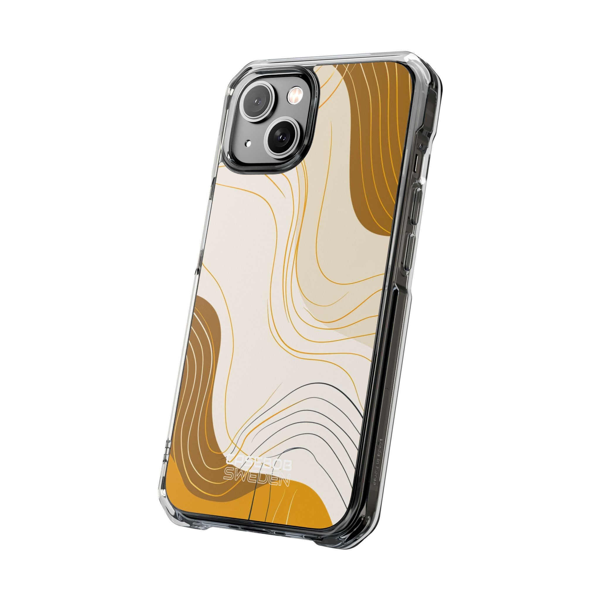 Golden Flow Lines iPhone 14 - Impact Clear+