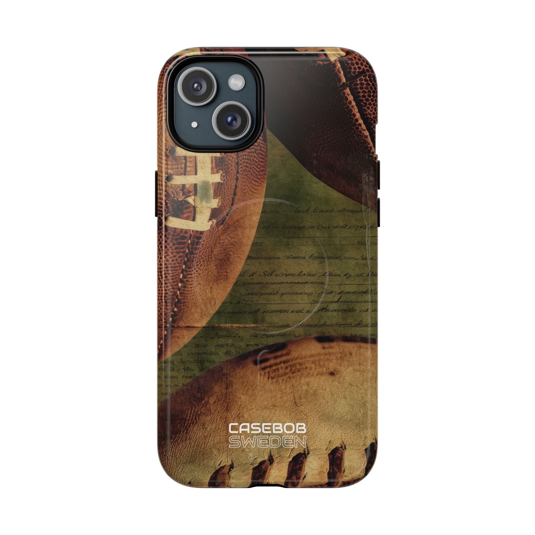 Vintage Football Textures iPhone 15 - Tough+