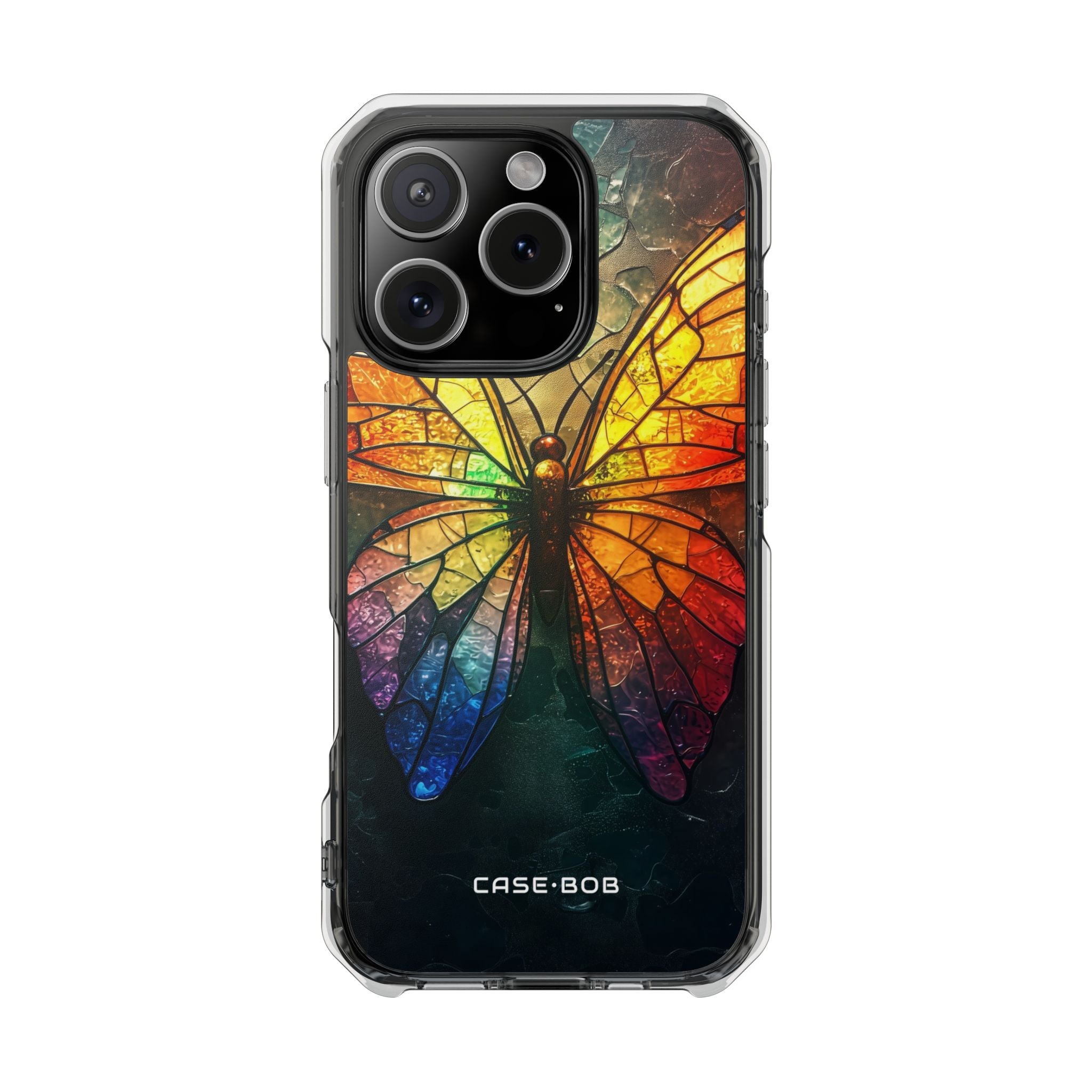 Stained Glass Butterfly iPhone 16 Pro Case - Impact