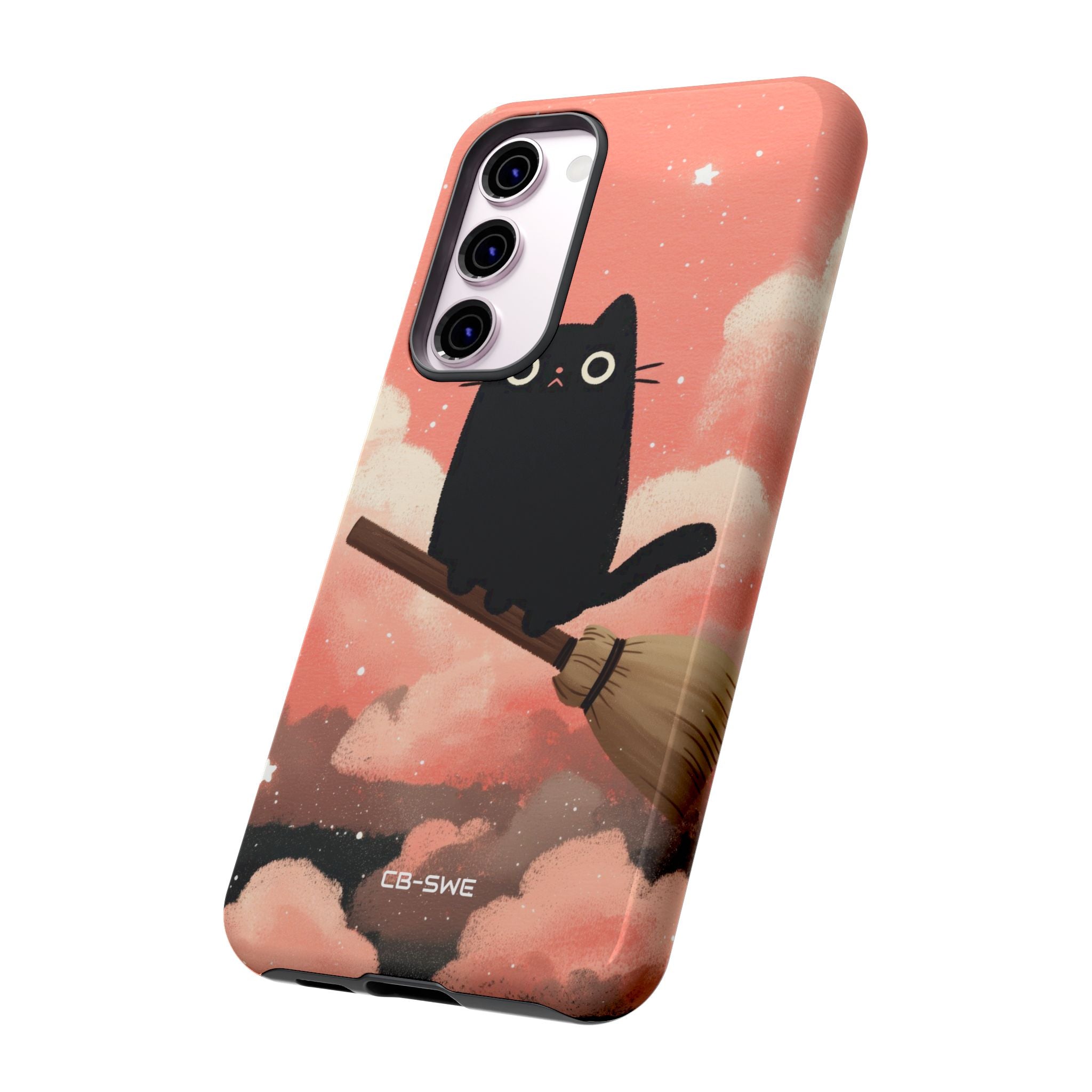 Cat Rides Broom - Samsung Case
