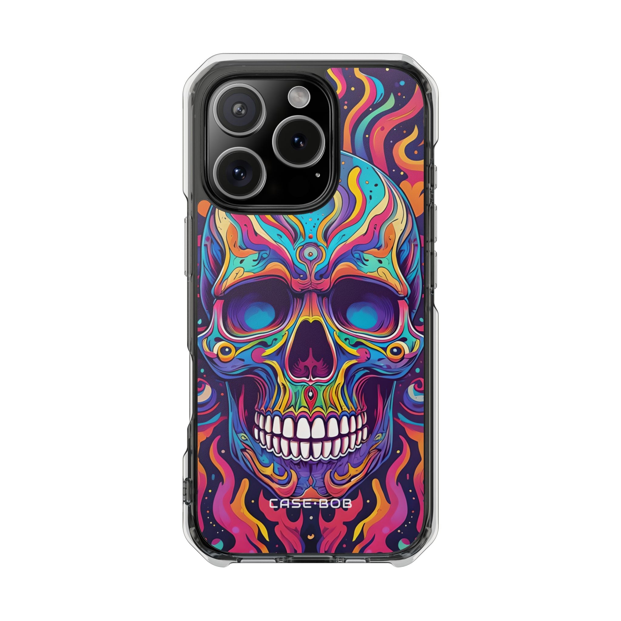 Flaming Skull iPhone 16 Pro Case - Impact