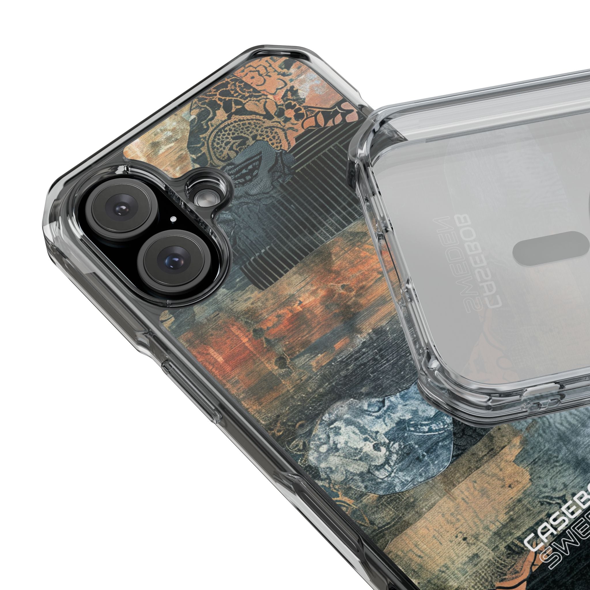 Rust Bloom Tangle iPhone 16 - Impact Clear+