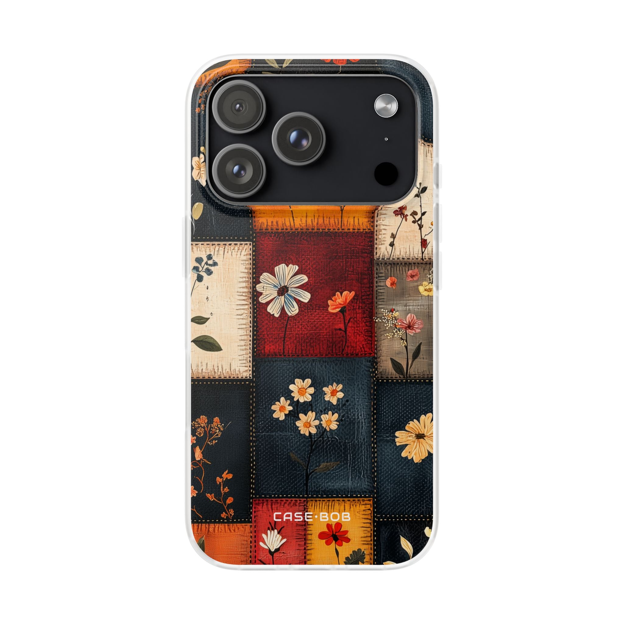 Patchwork Blooms iPhone 17 Pro Case - Soft