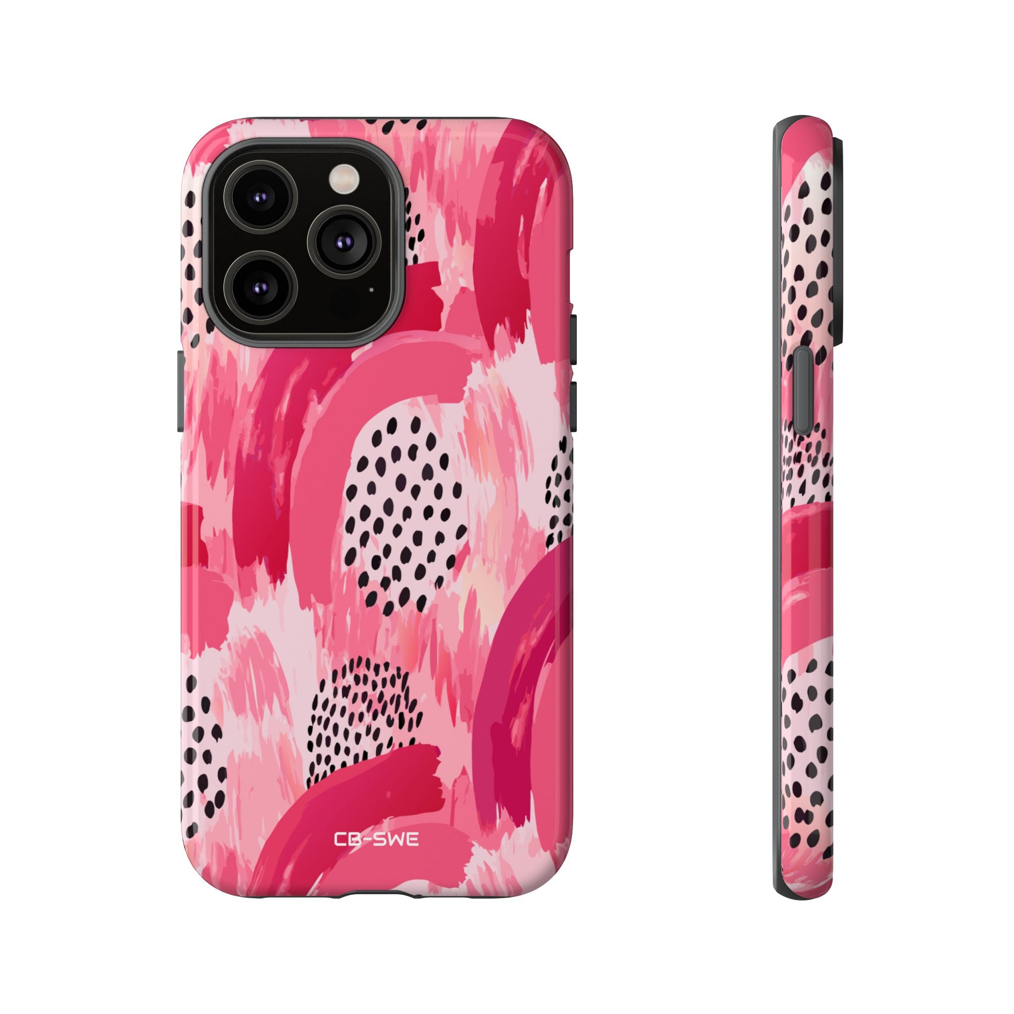 Vibrant Brushwork Dance - iPhone Case