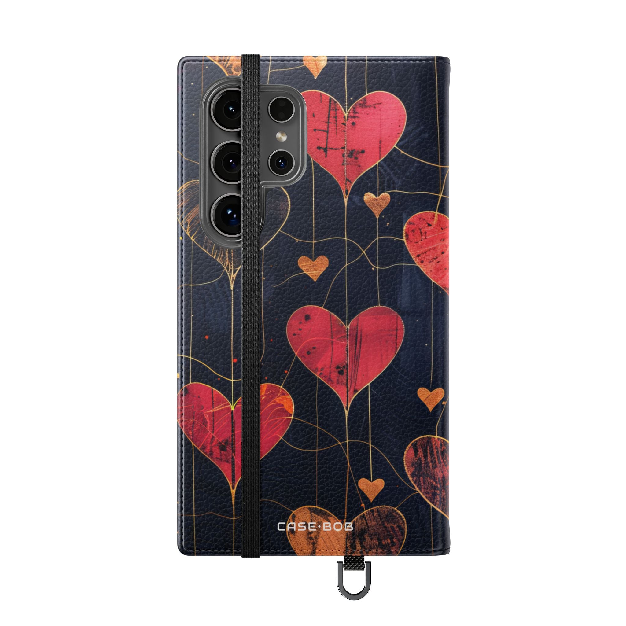 Textured Heart Grid - Samsung S24 Ultra Case - Wallet