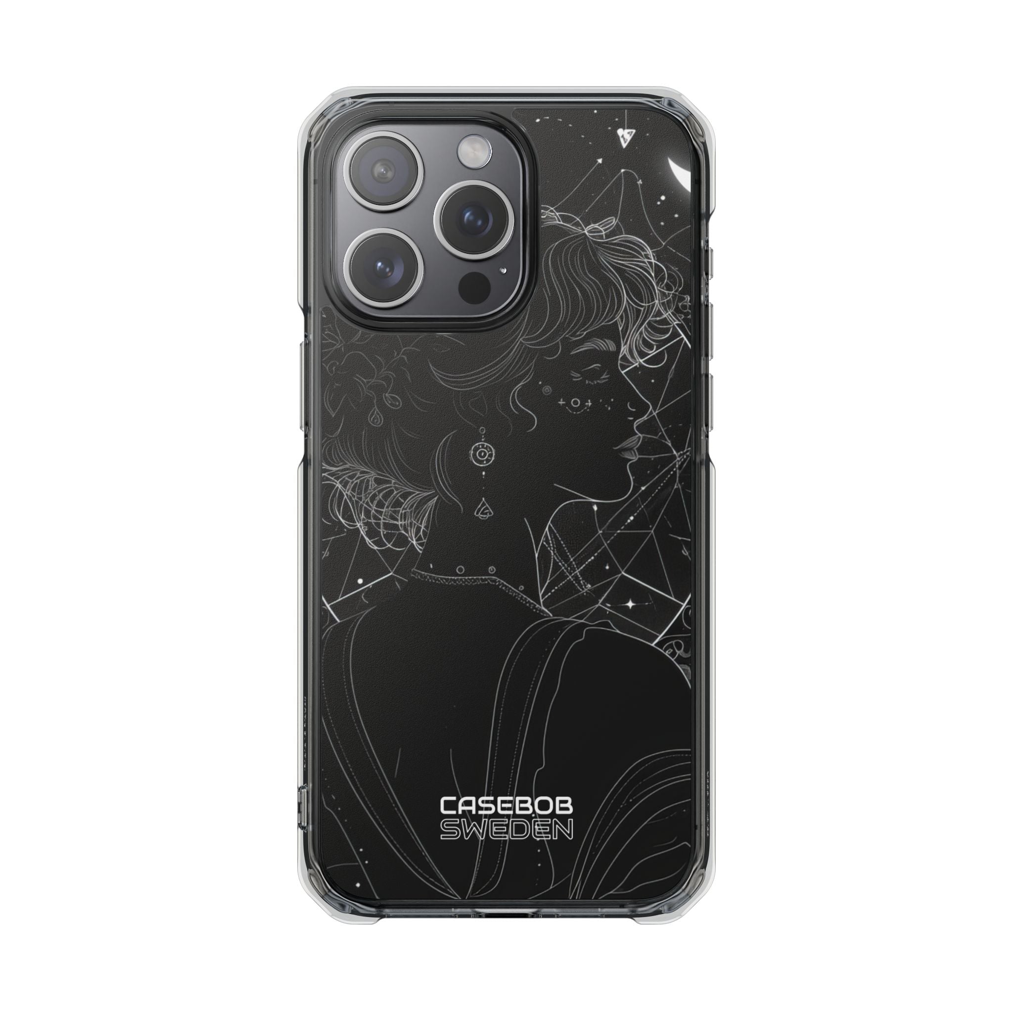 Celestial Bloom Silhouette iPhone 15 - Impact Clear+