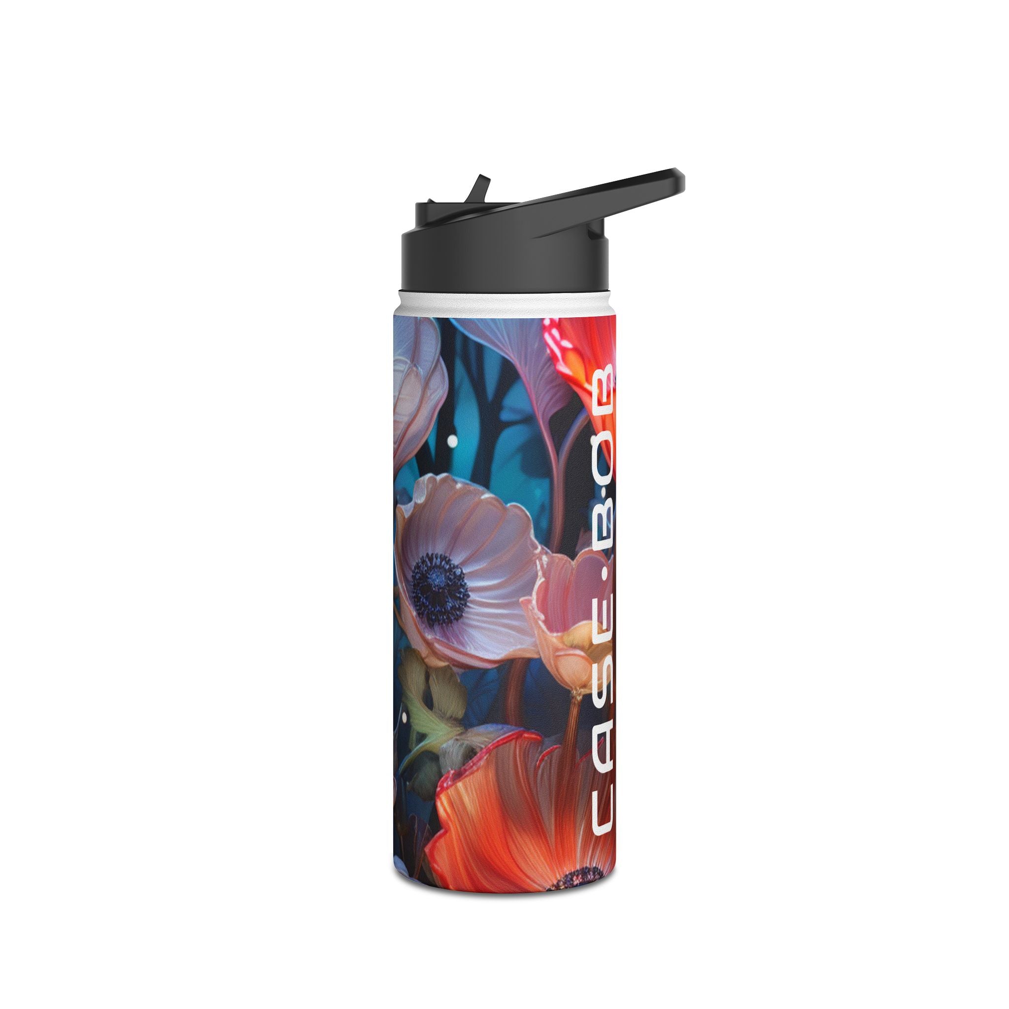 Glowing Petals - Stainless Steel Water Bottle