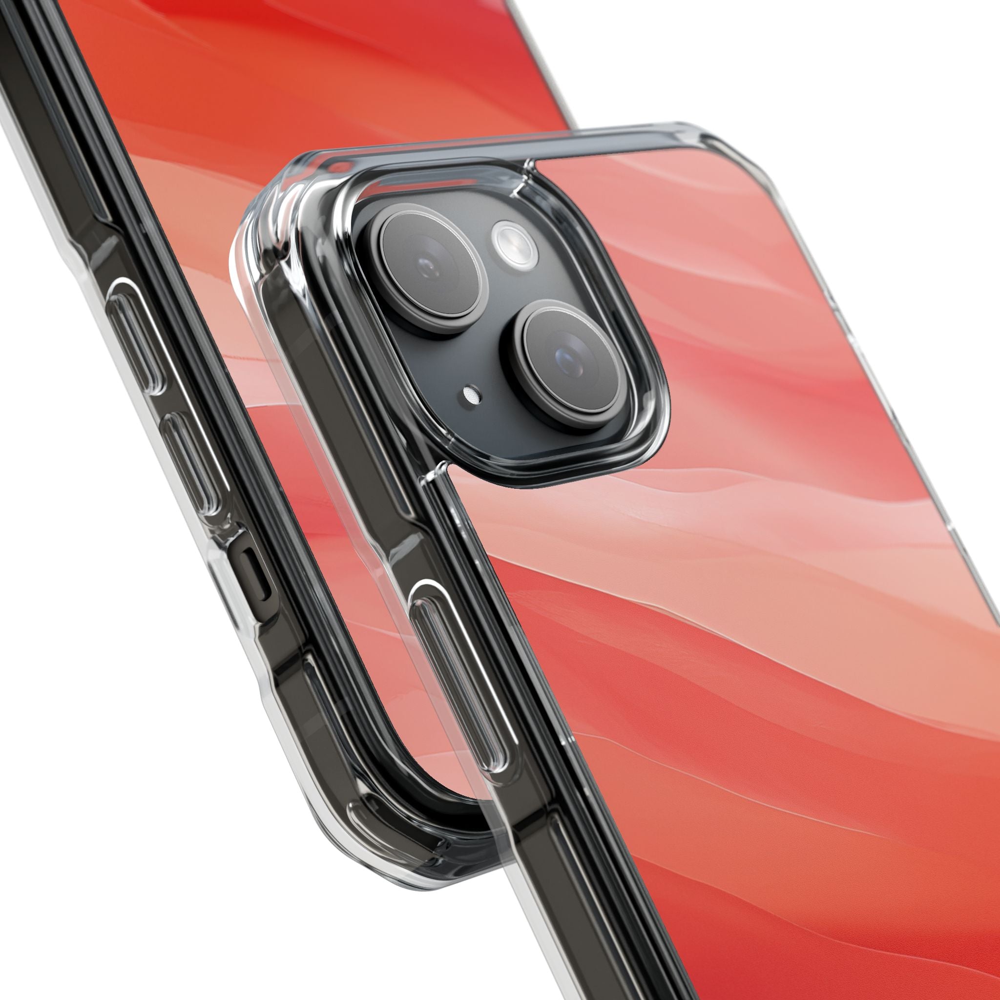 Flowing Bands Pink iPhone 15 Case - Impact