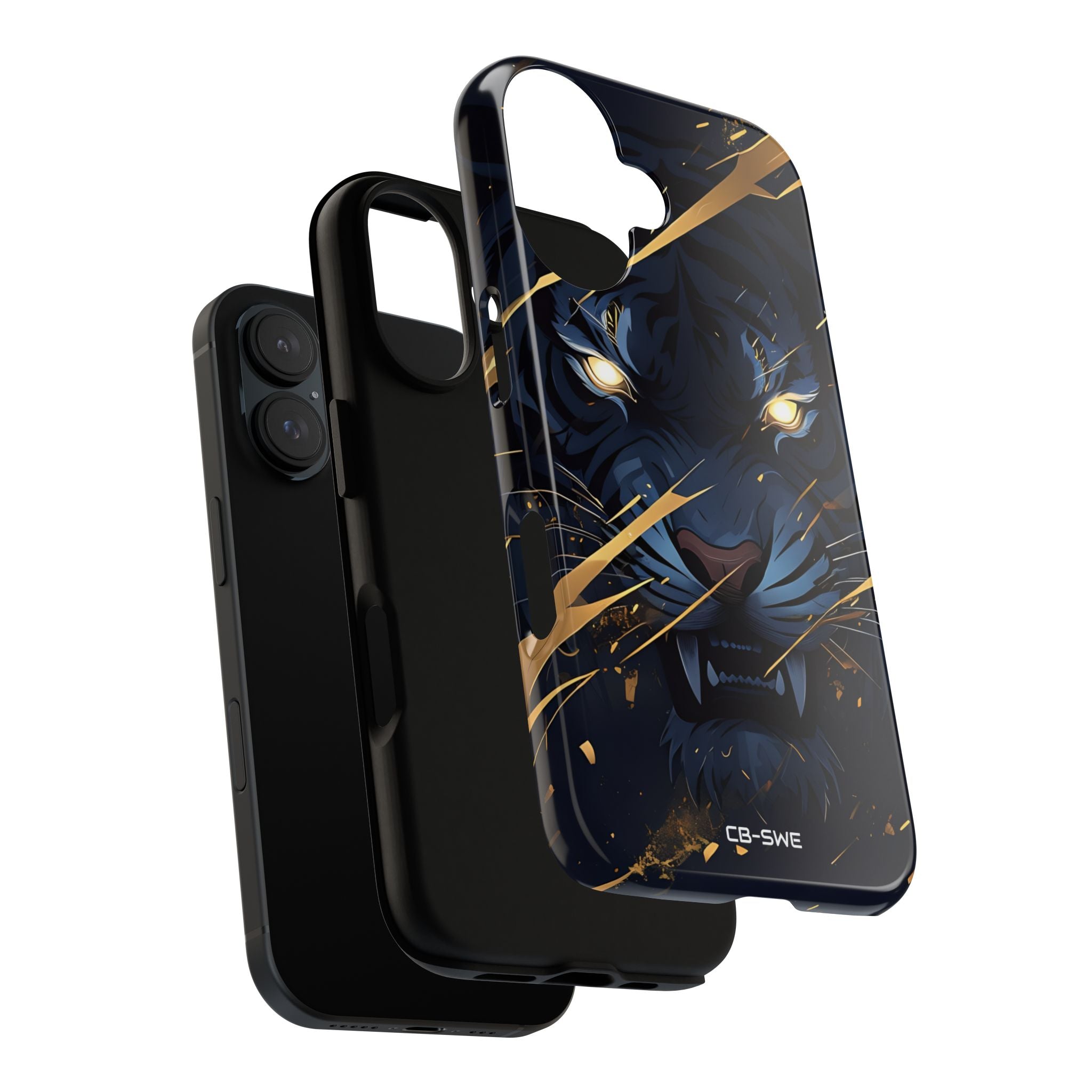 Tiger's Glowing Gaze - iPhone Case