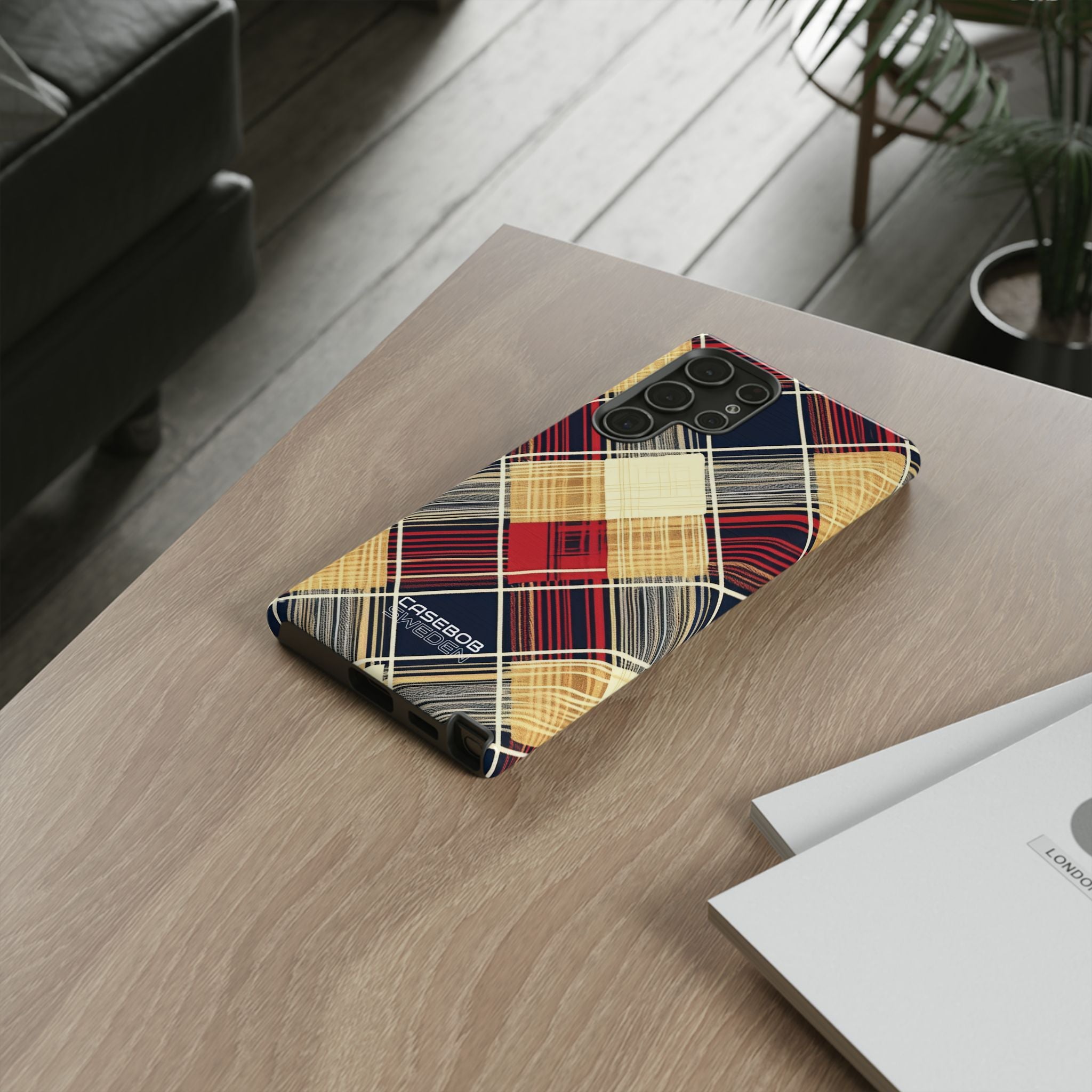 Plaid Diamond Tapestry Samsung S22 - Tough