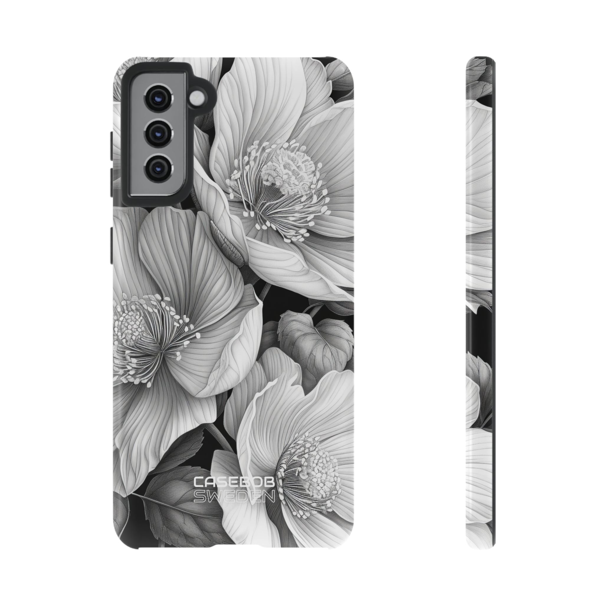 Monochrome Petal Dance Samsung S21 - Tough