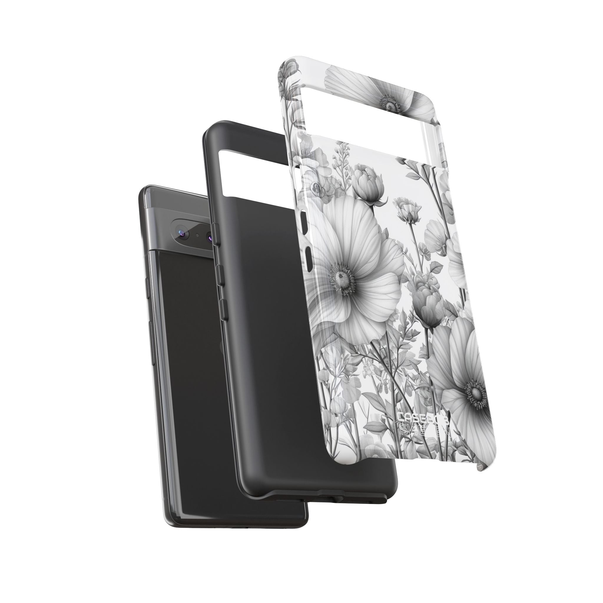 Vintage Floral Etching Google Pixel 7 - Tough