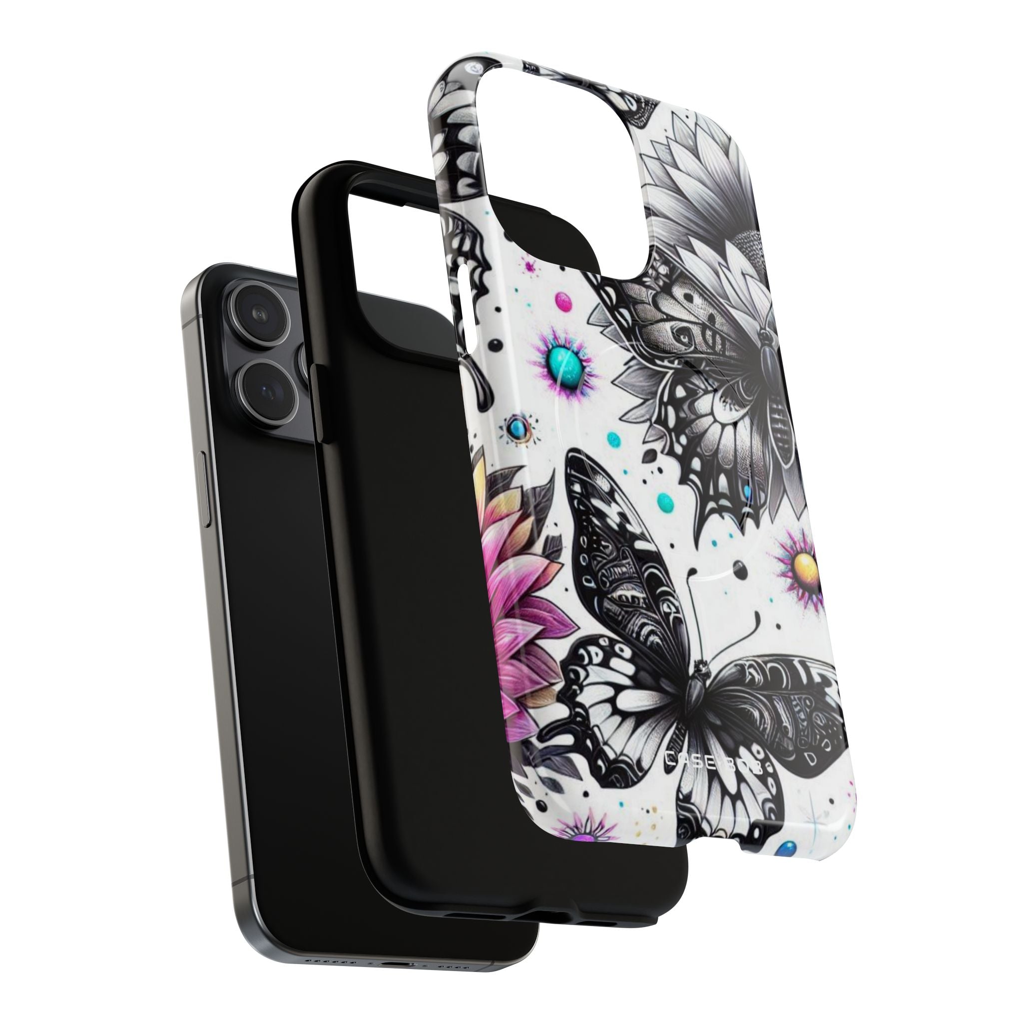 Butterfly Bloom iPhone 15 Pro Max Case - Tough+