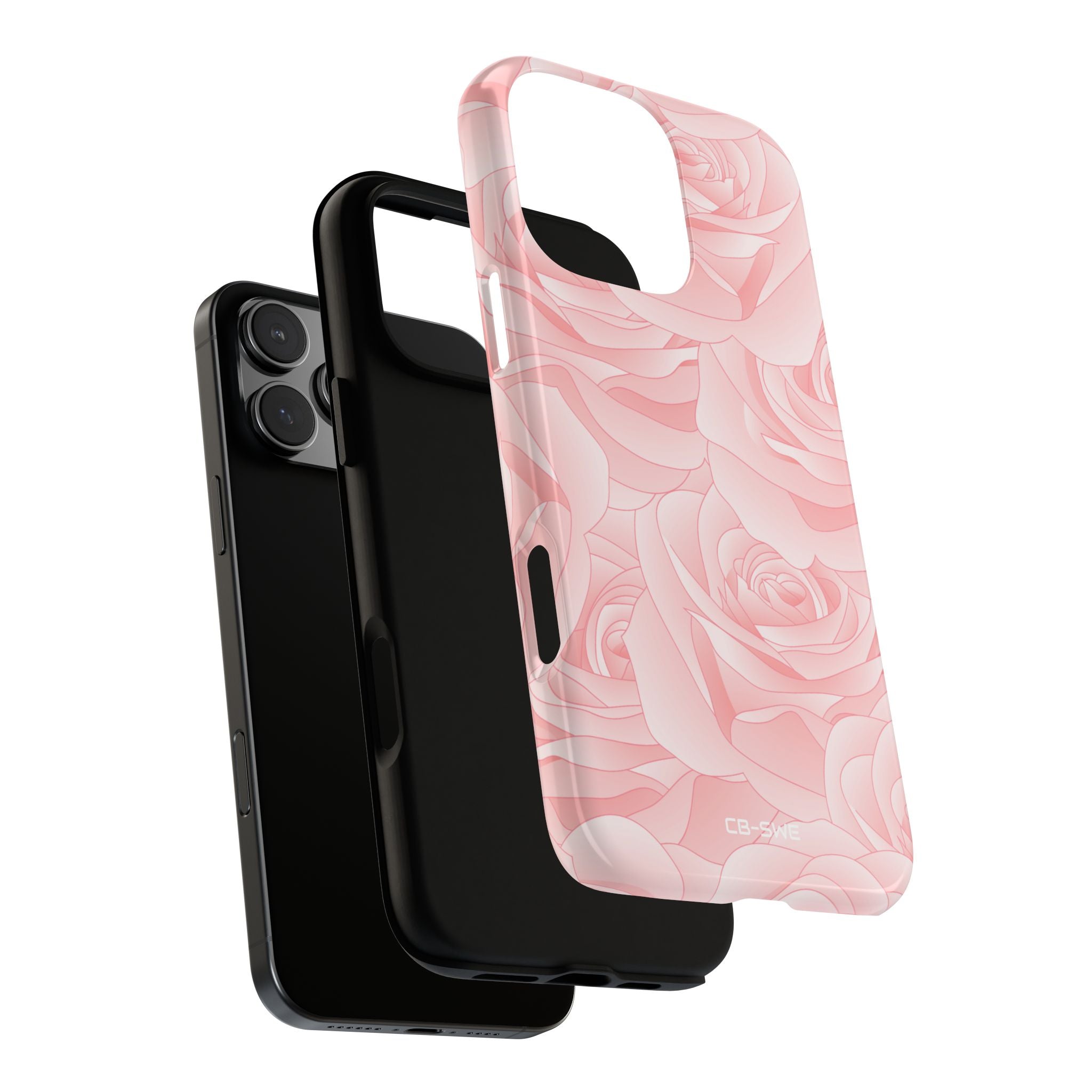 Elegant Pink Roses - iPhone Case