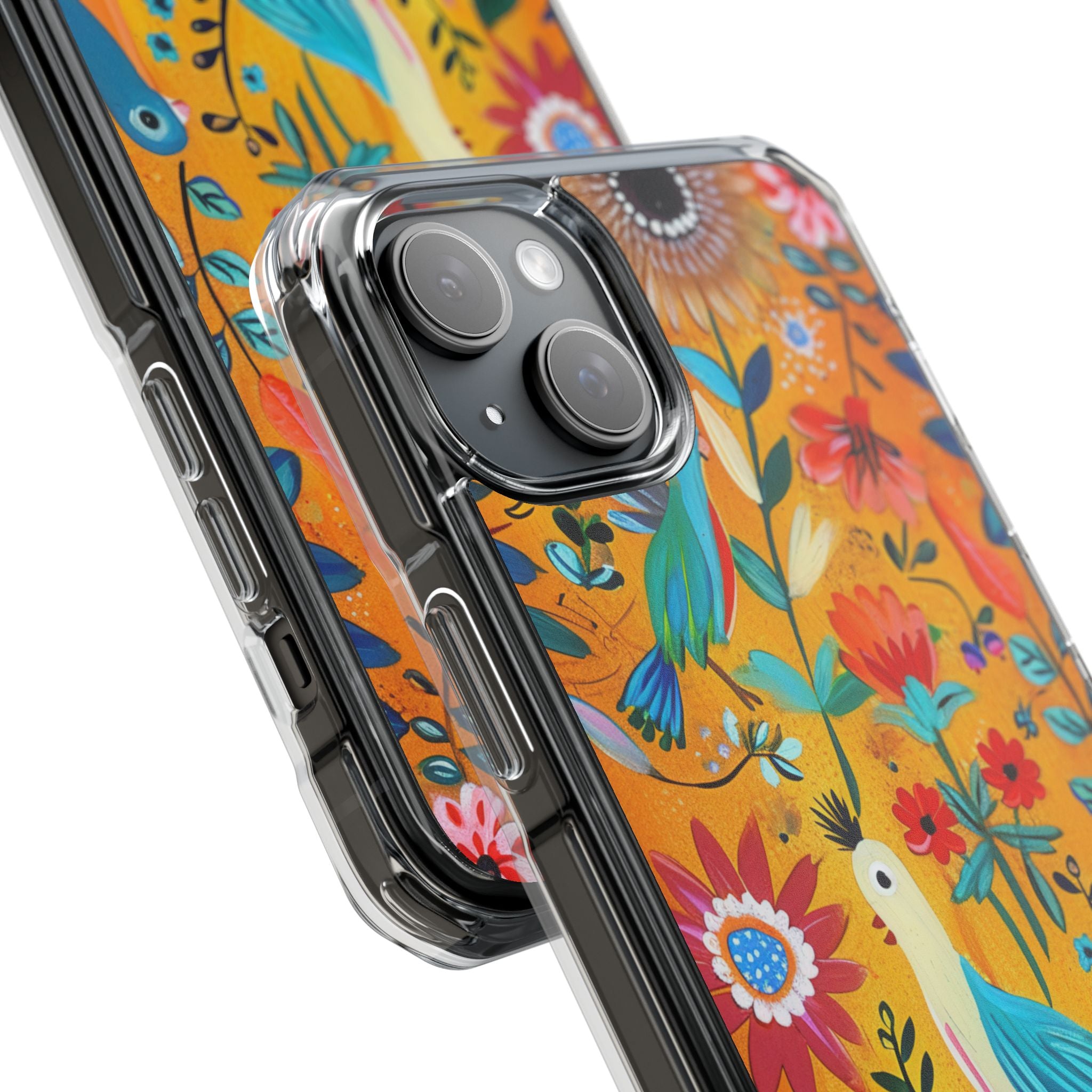 Colorful Birds Bloom iPhone 15 Plus Case - Impact