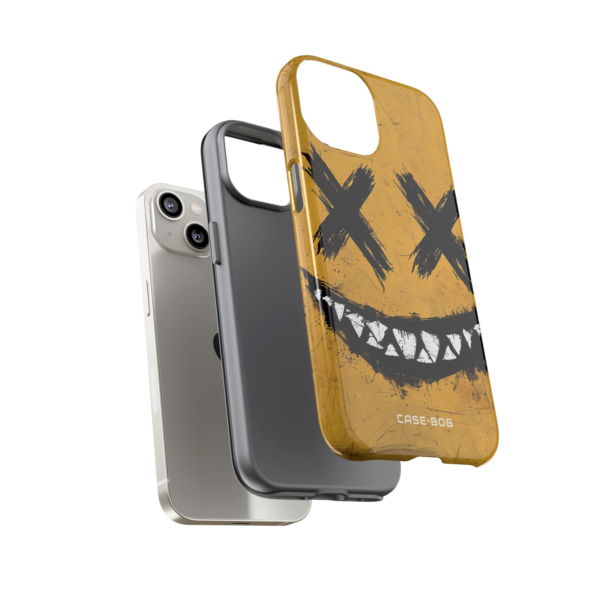 Jagged Smile Yellow iPhone 14 Case - Tough
